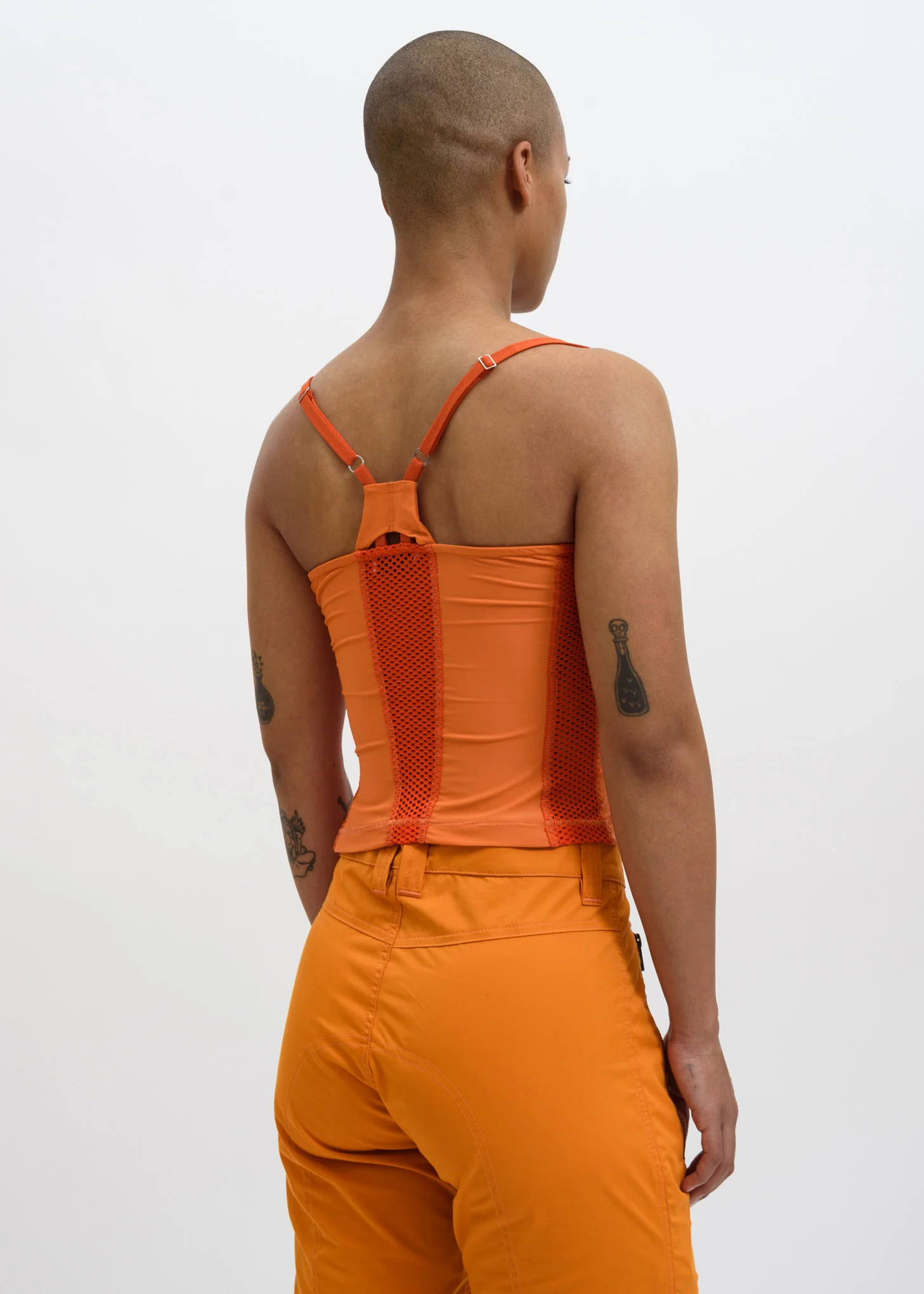 Orange Taan Mesh Top - Image 4
