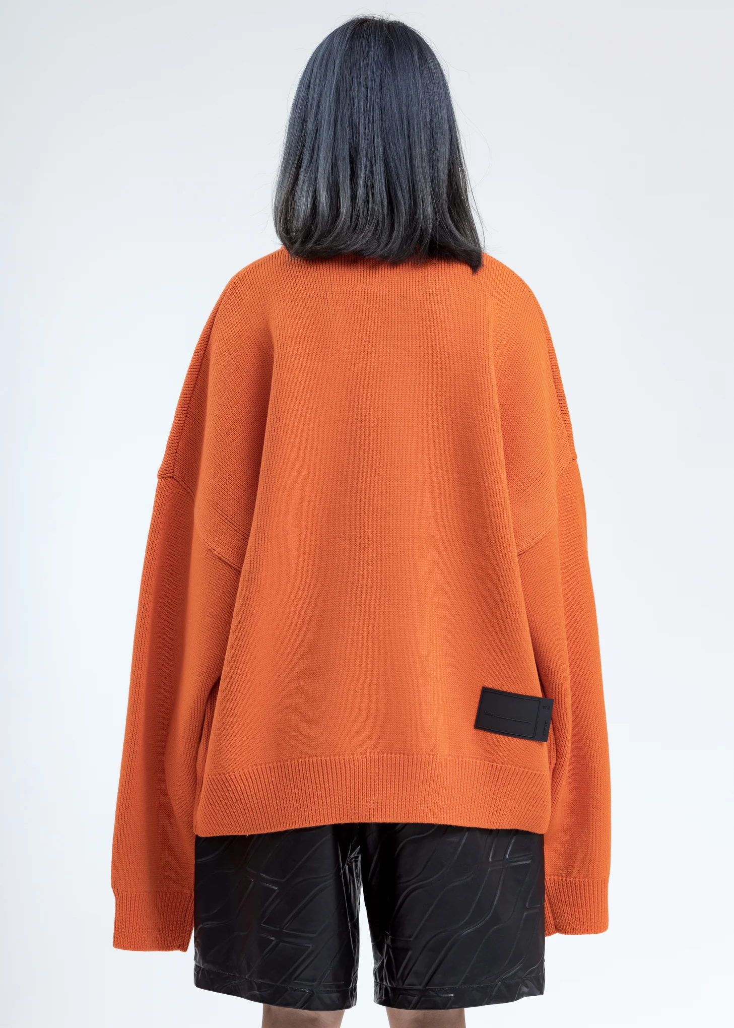 Orange WE11DONE Jacquard Sweater - Image 4