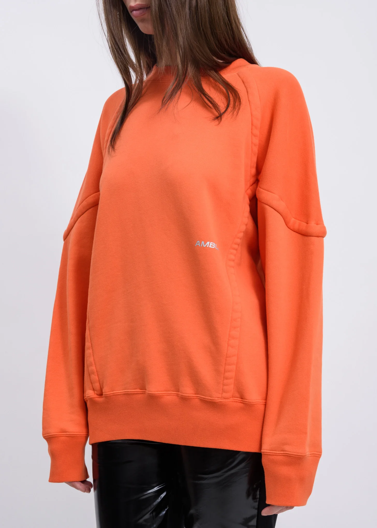 Orange Wide Pipping Sweater - Image 3