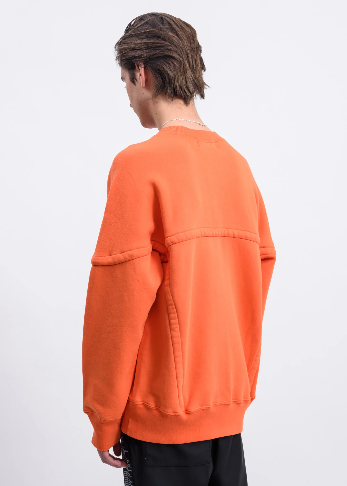 Orange Wide Pipping Sweater - Image 2