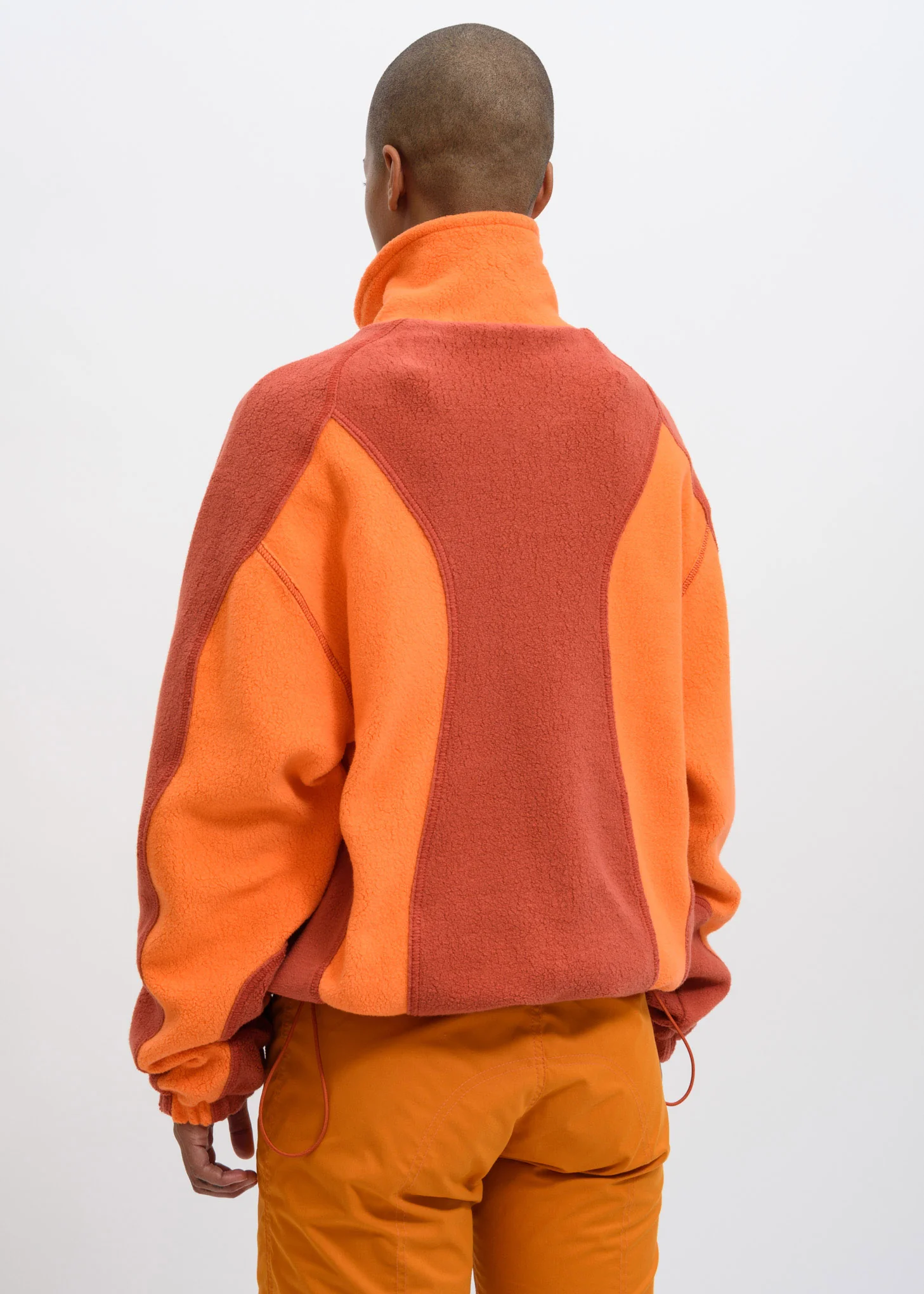 Orange Yaan Fleece Jacket - Image 2