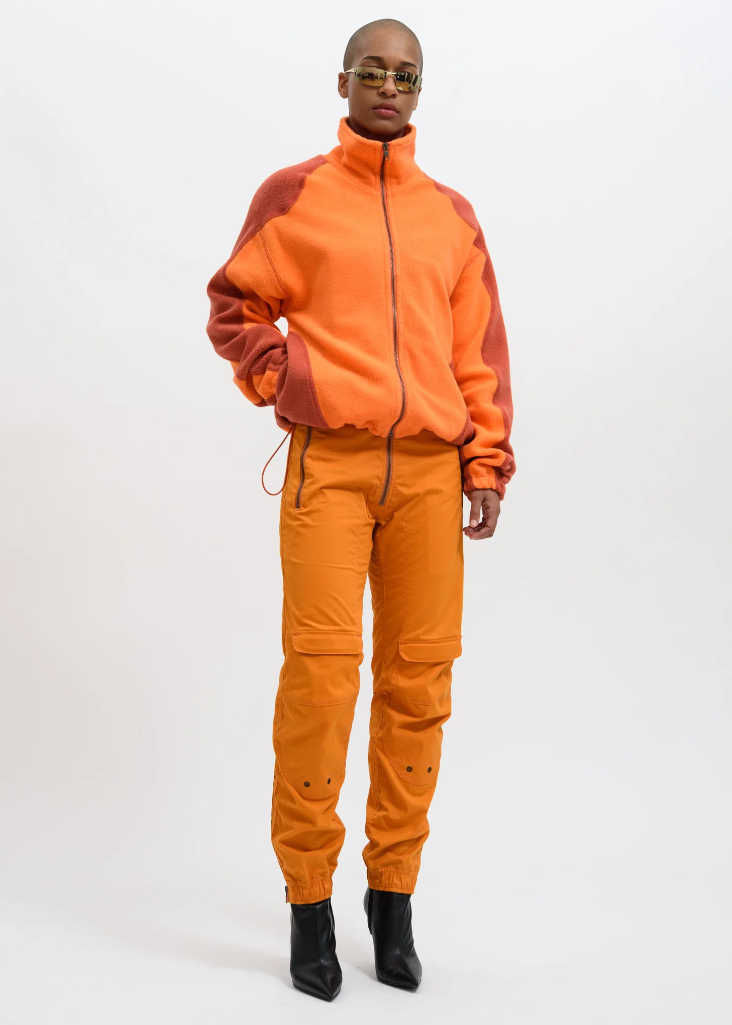 Orange Yaan Fleece Jacket - Image 7