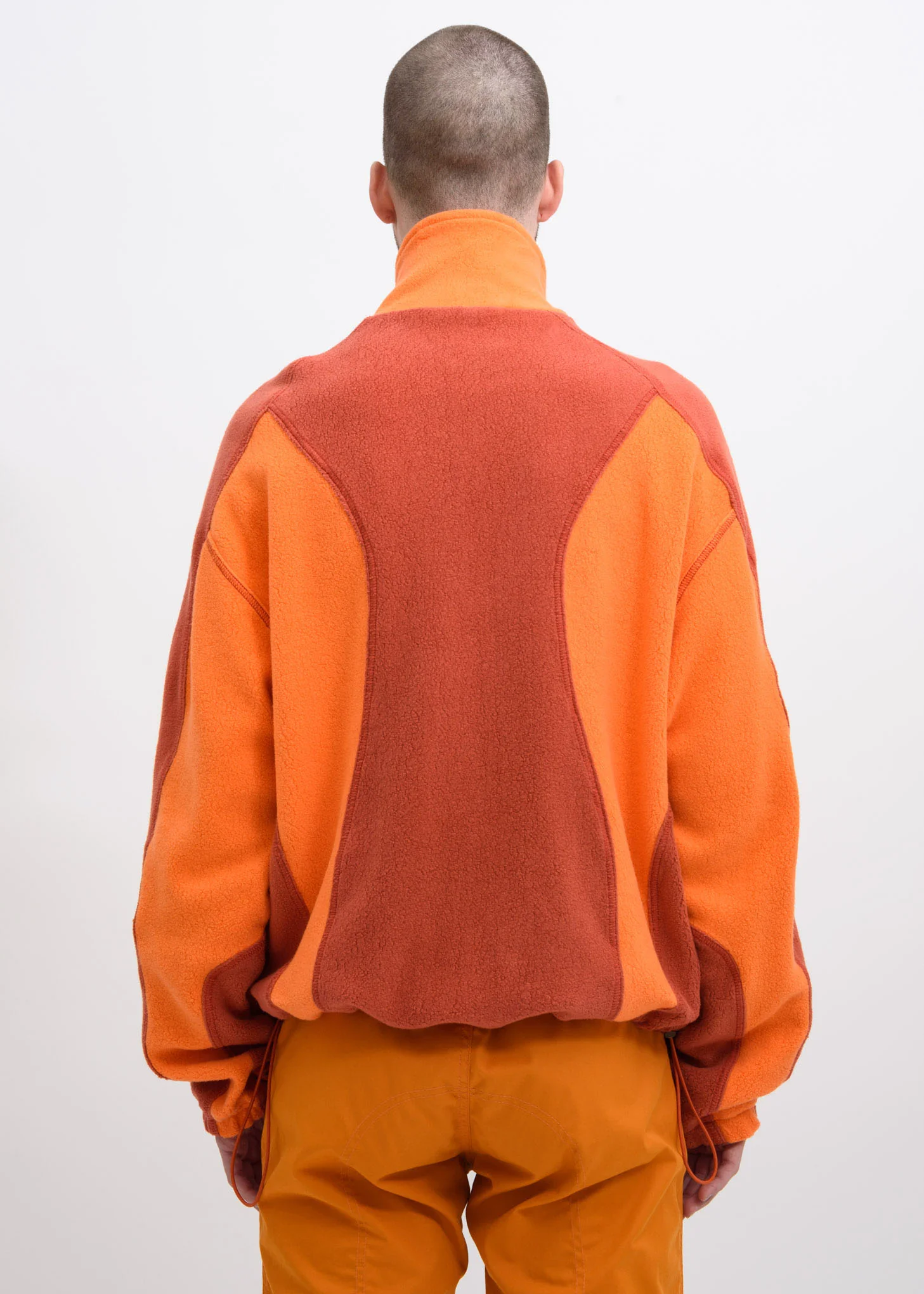 Orange Yaan Fleece Jacket - Image 2