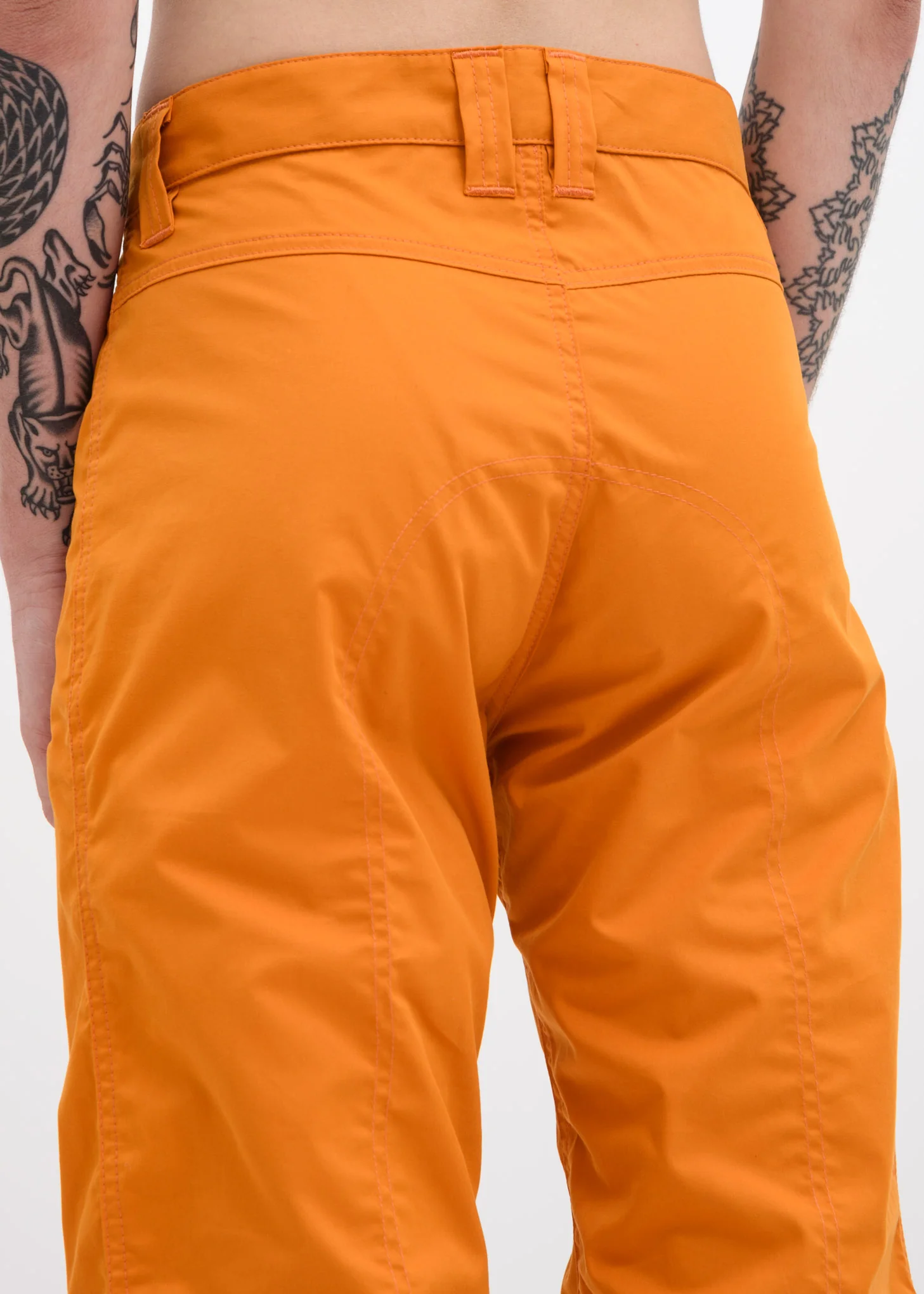 Orange Yolanda Biker Trousers - Image 4