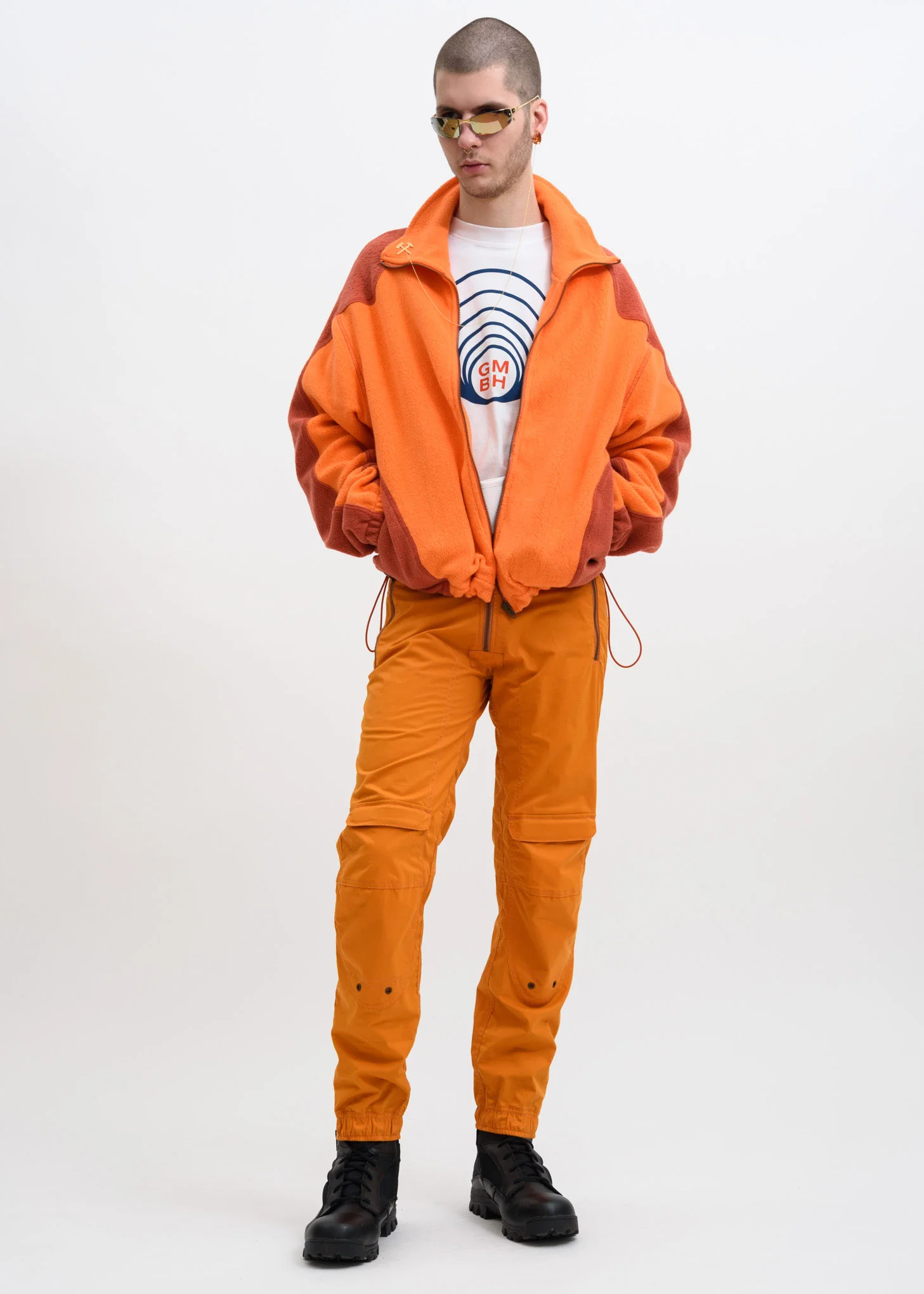 Orange Yolanda Biker Trousers - Image 6