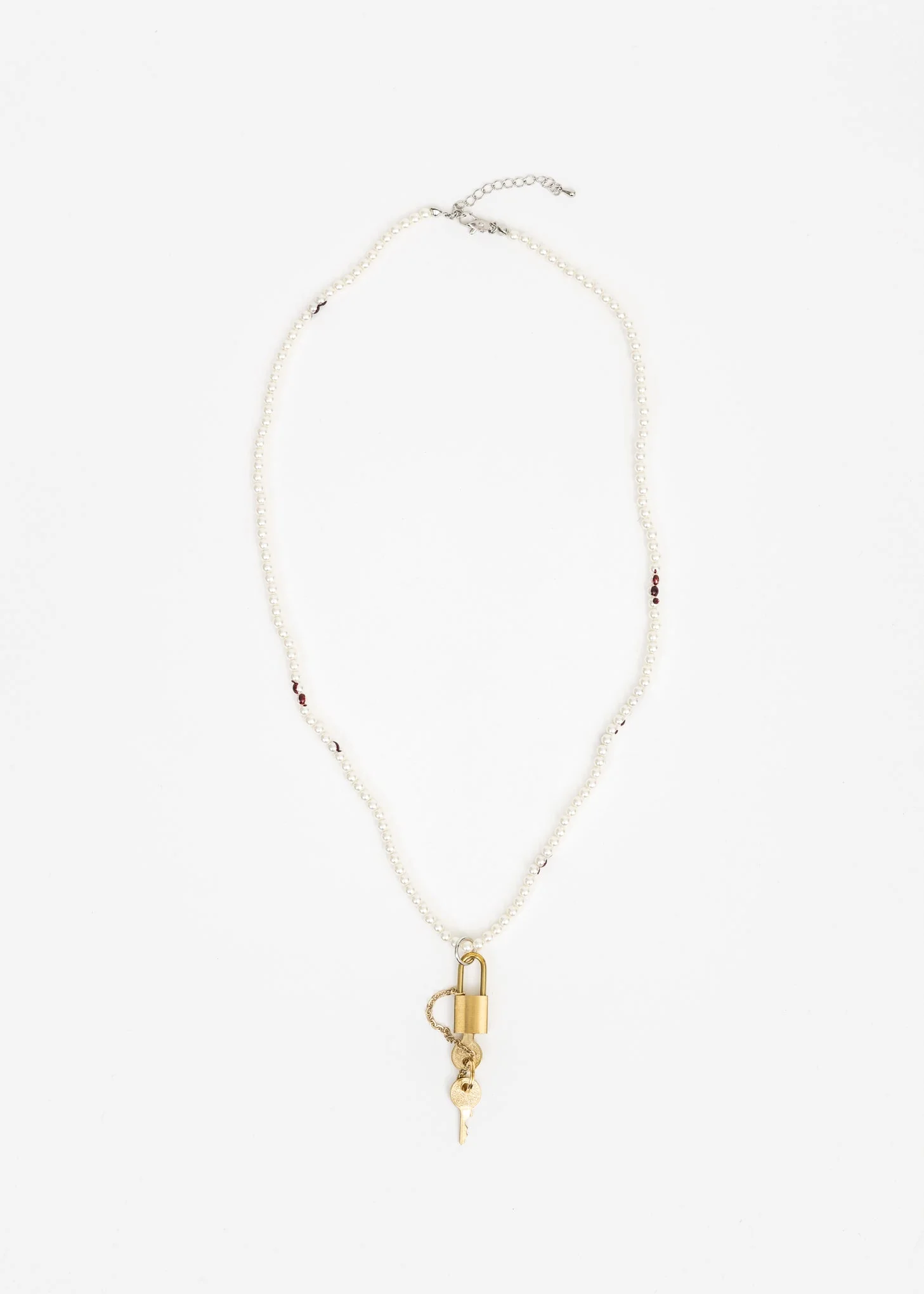 Padlock Pearl Necklace KIDILL × Malcolm Guerre Collaboration