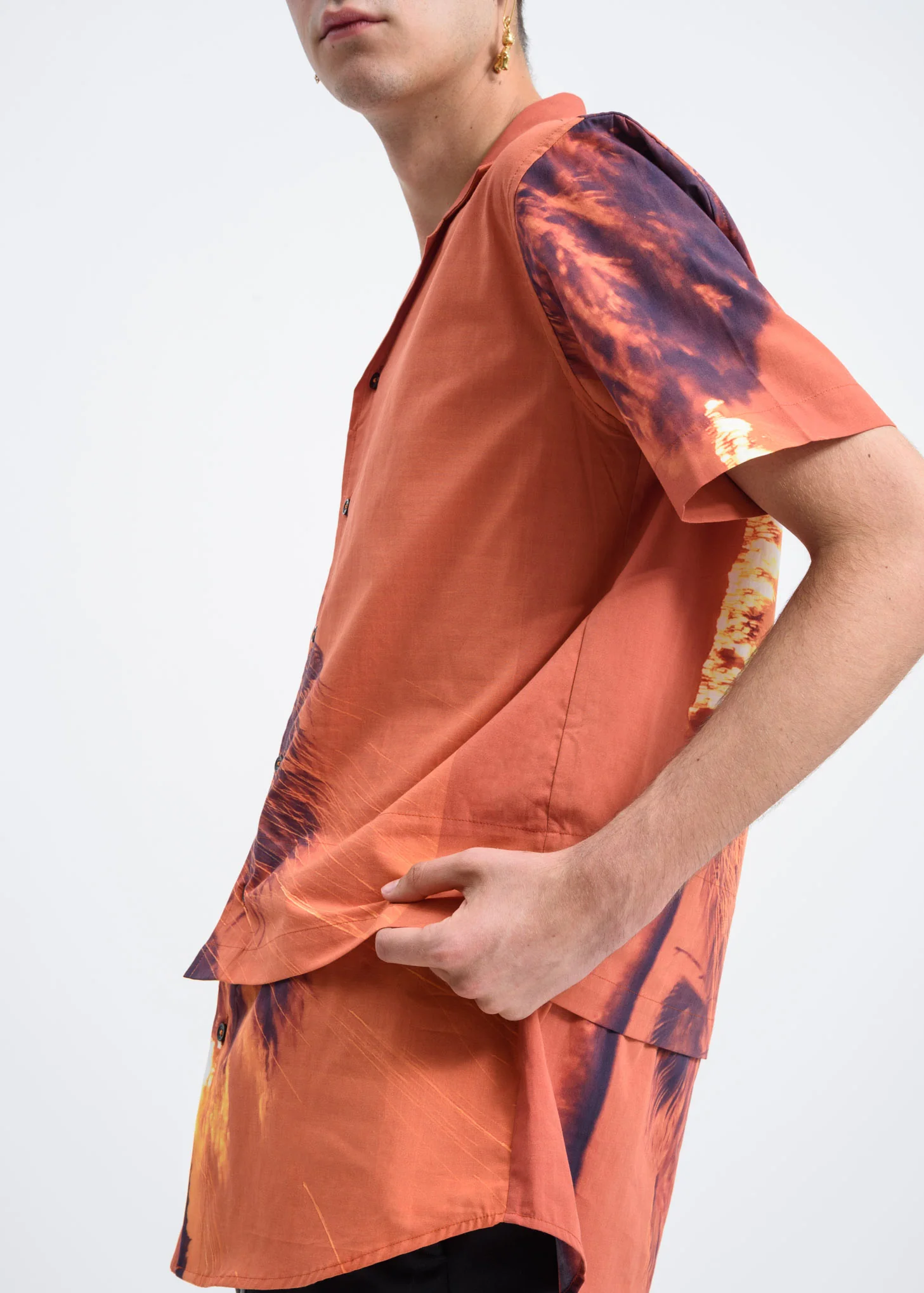 Palmier Shirt w/ Burning Print - Image 2