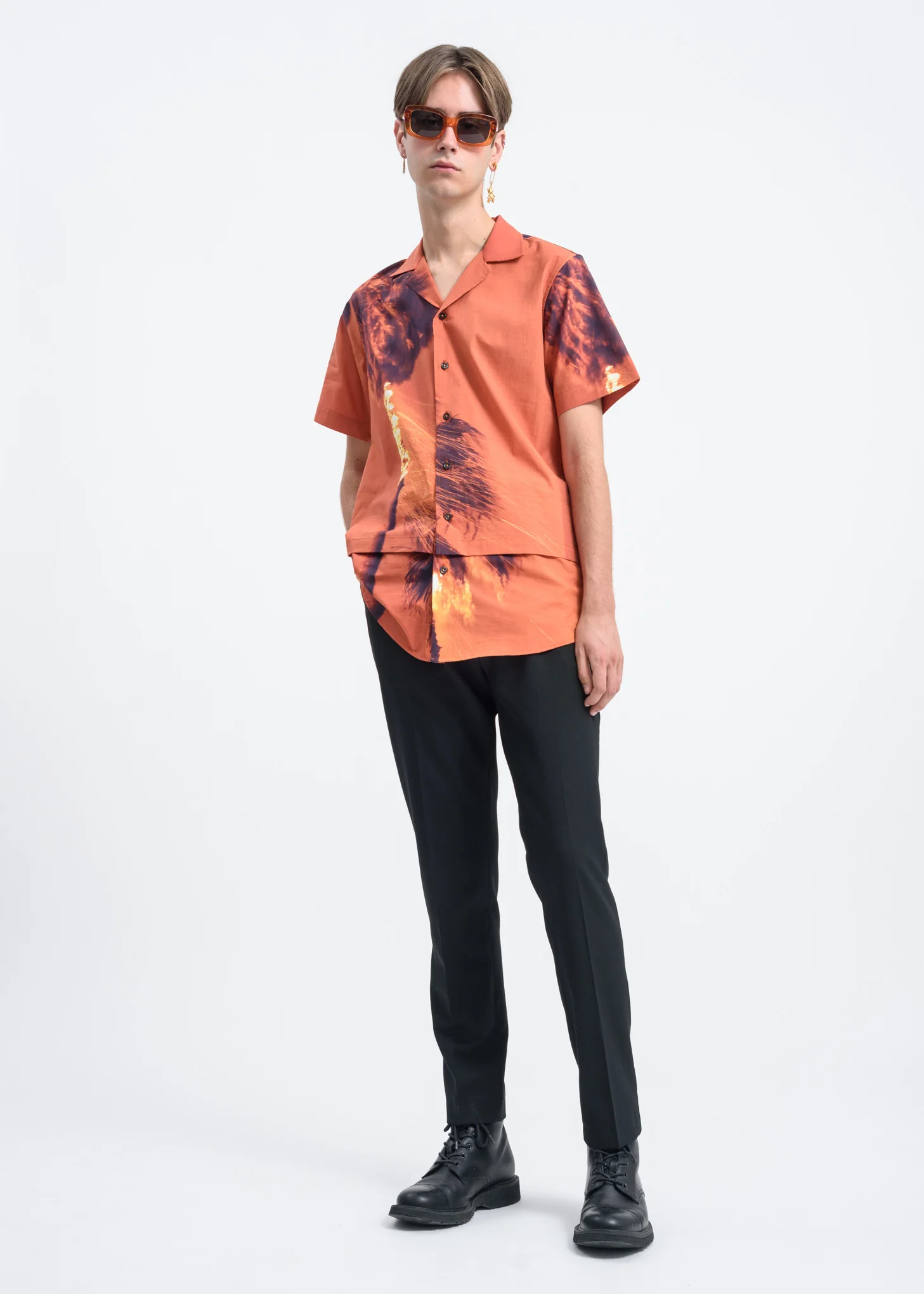Palmier Shirt w/ Burning Print - Image 4