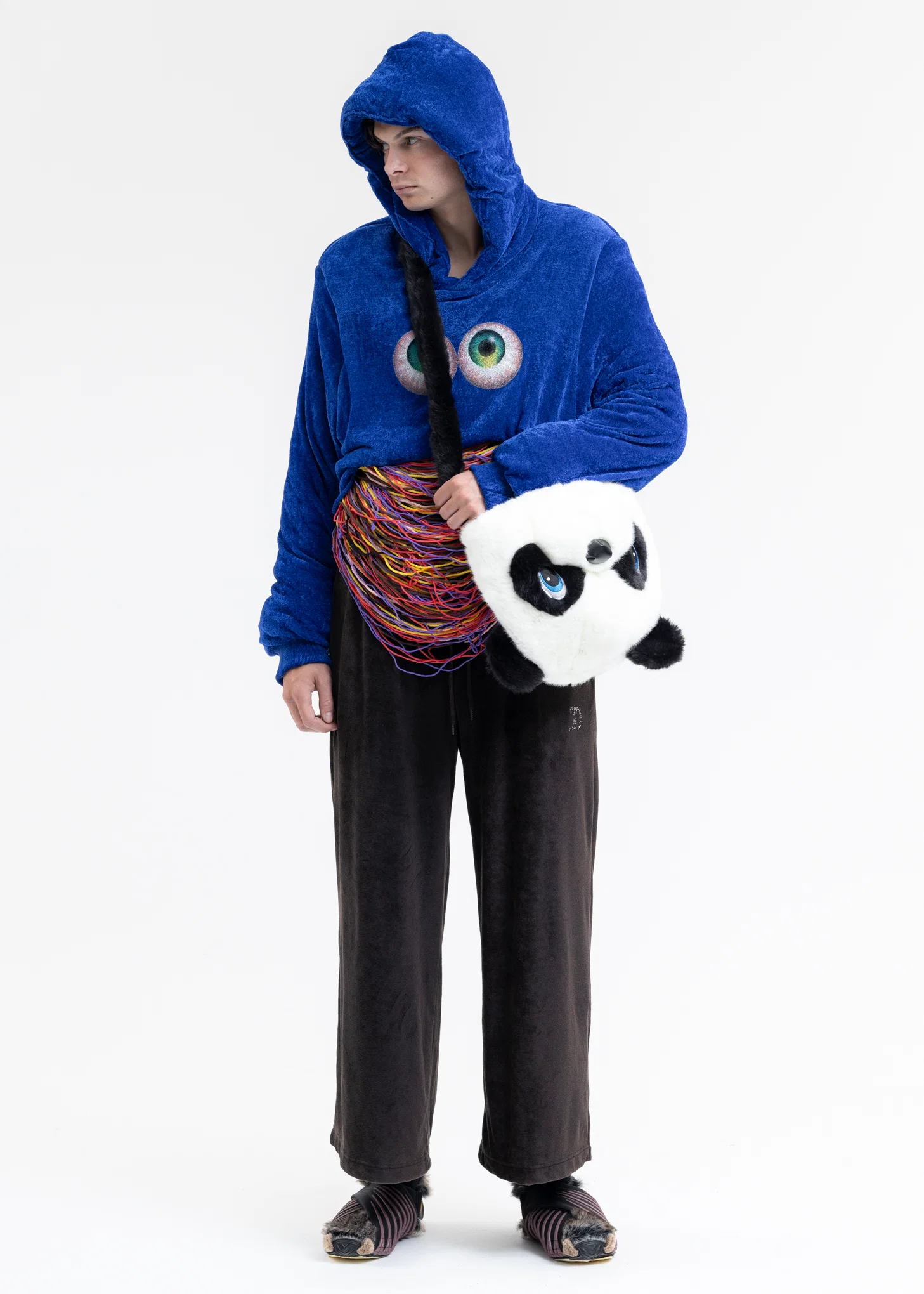 PANDA COSTUME HEAD BAG/MEDIUM - Image 2