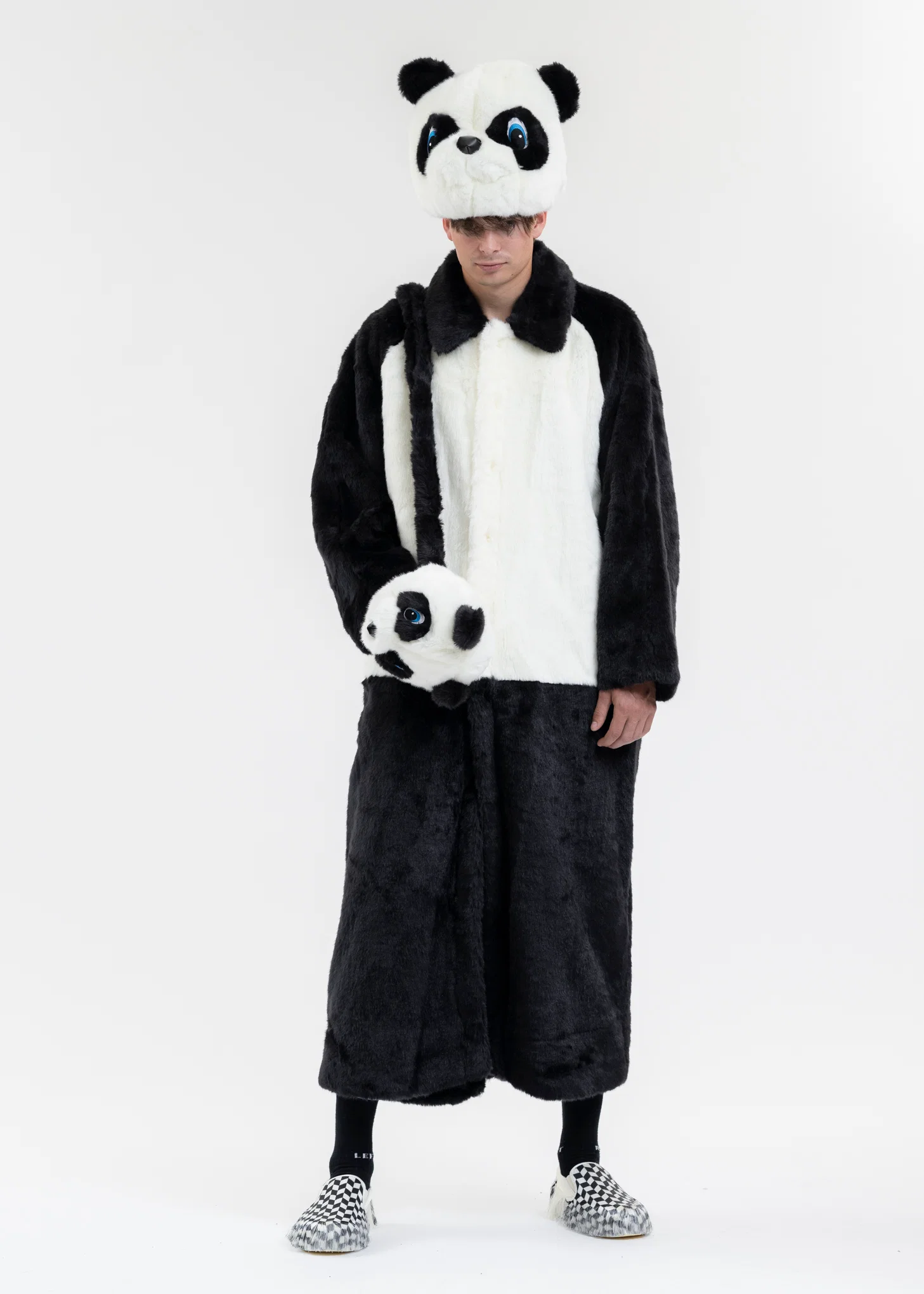 PANDA COSTUME HEAD BAG/SMALL - Image 2