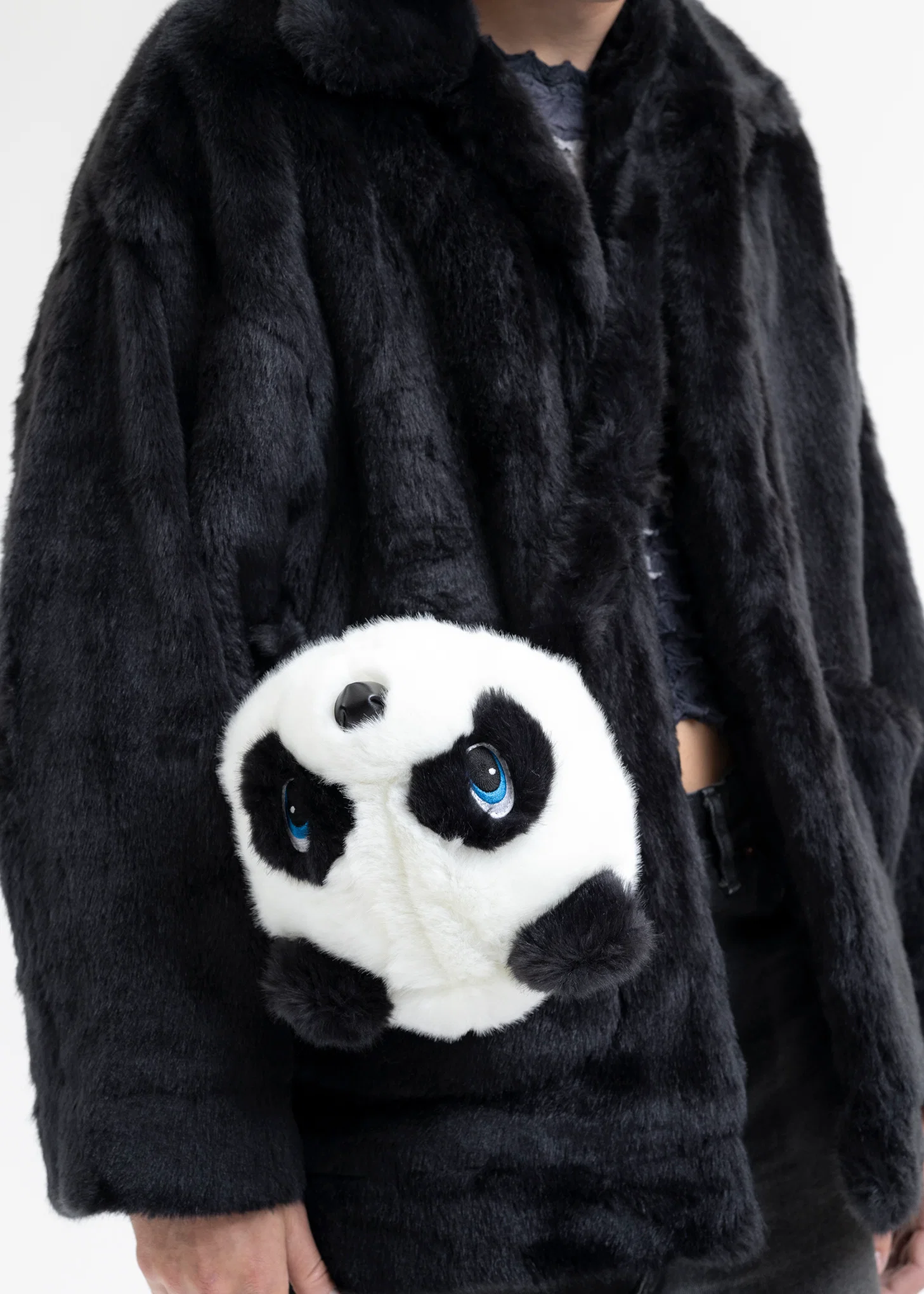 PANDA COSTUME HEAD BAG/SMALL - Image 3