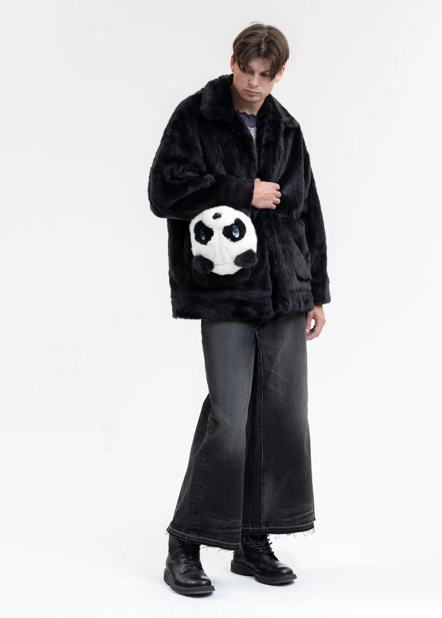PANDA COSTUME HEAD BAG/SMALL - Image 4