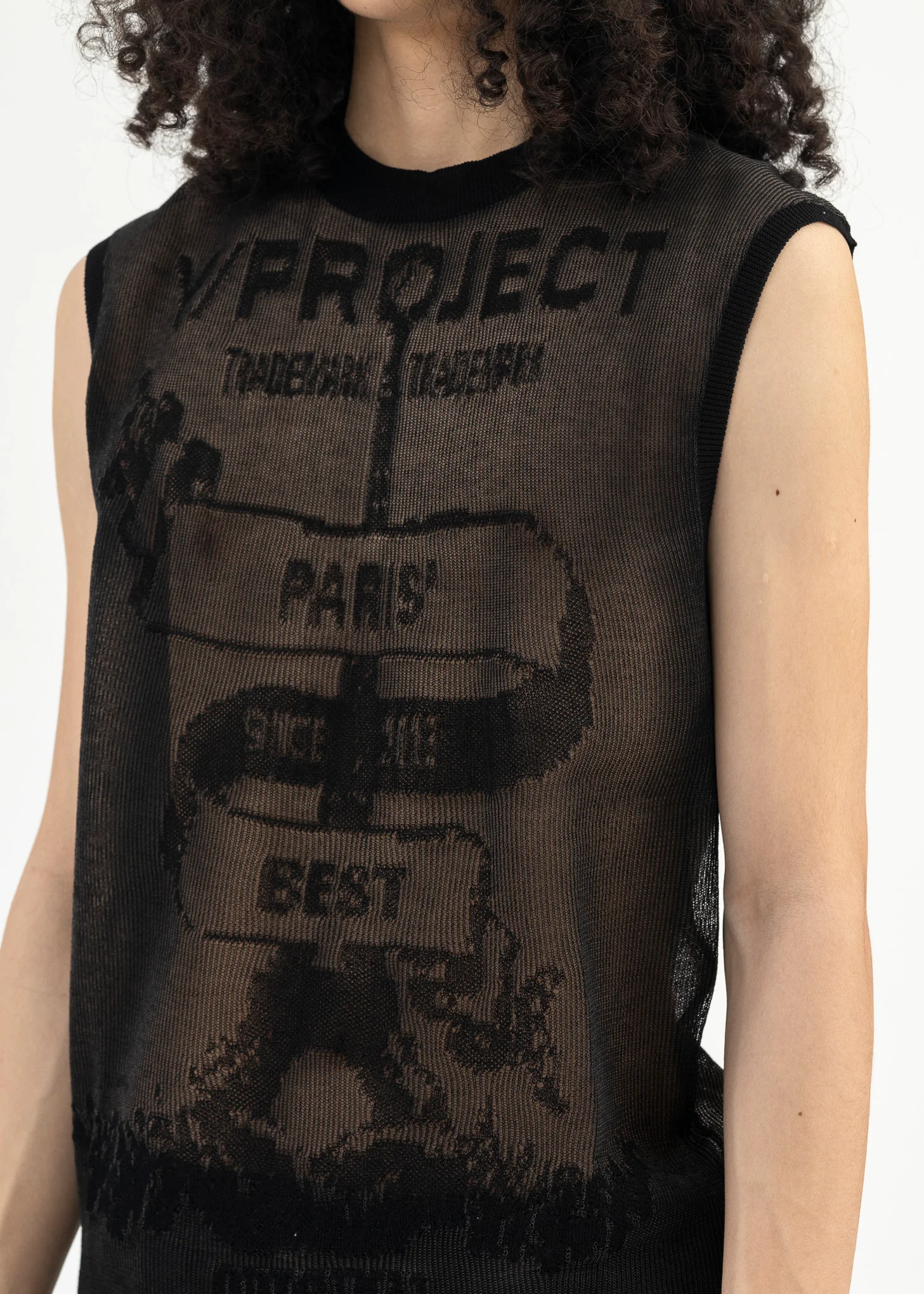 BLACK TRANSPARENT PARIS' BEST GILLET - Image 2