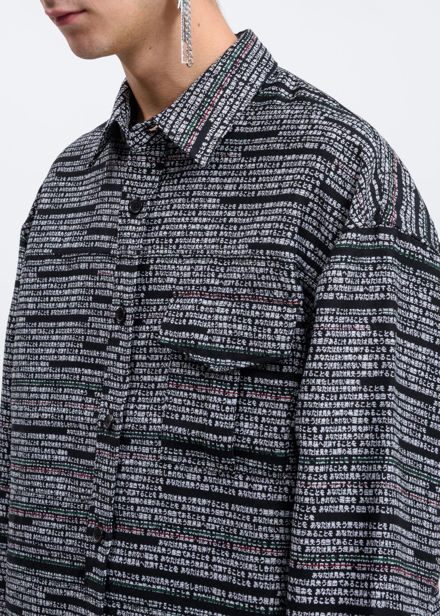 Patch-pocket Jacquard Shirt - Image 2