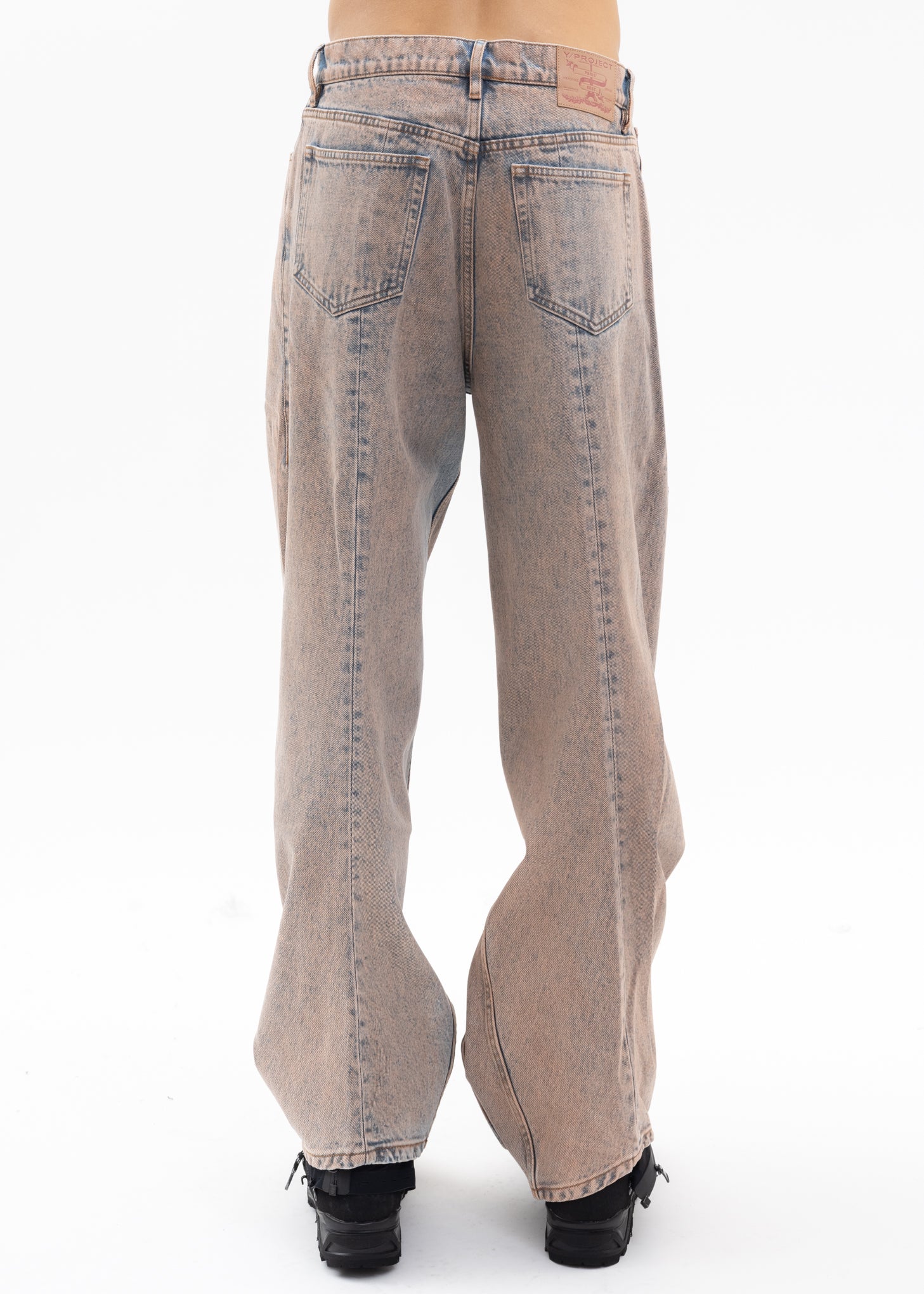PEACH/ ICE BLUE BANANA JEANS - Image 4
