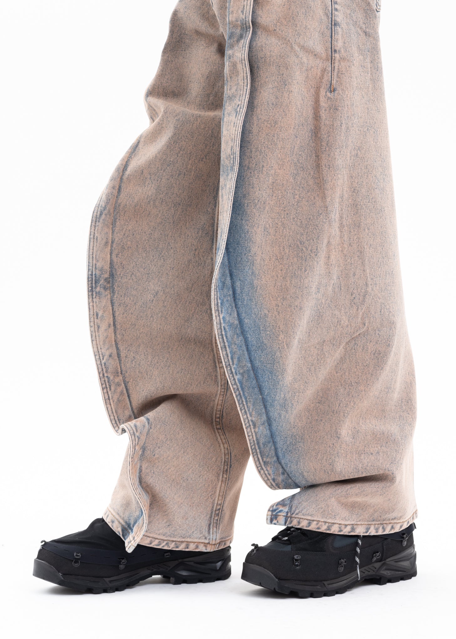 PEACH/ ICE BLUE BANANA JEANS - Image 5