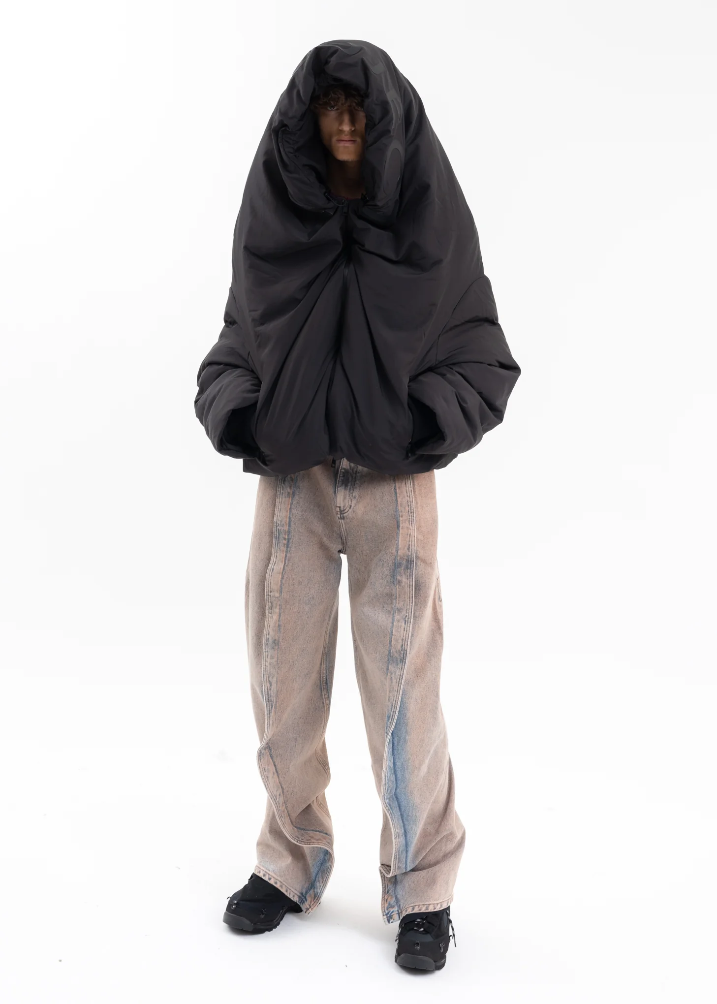 PEACH/ ICE BLUE BANANA JEANS - Image 7