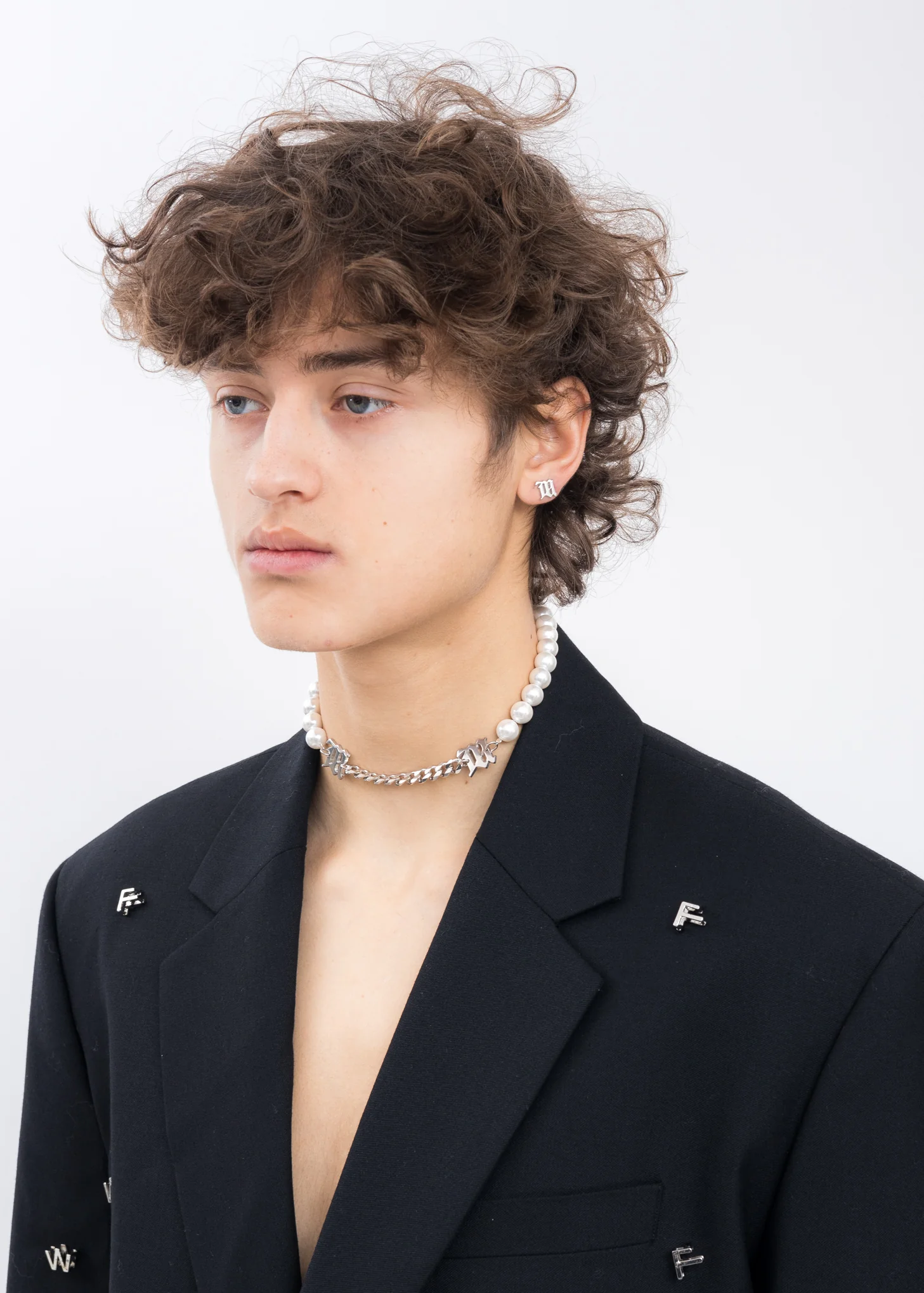 Pearl And Curb Link Choker - Image 3