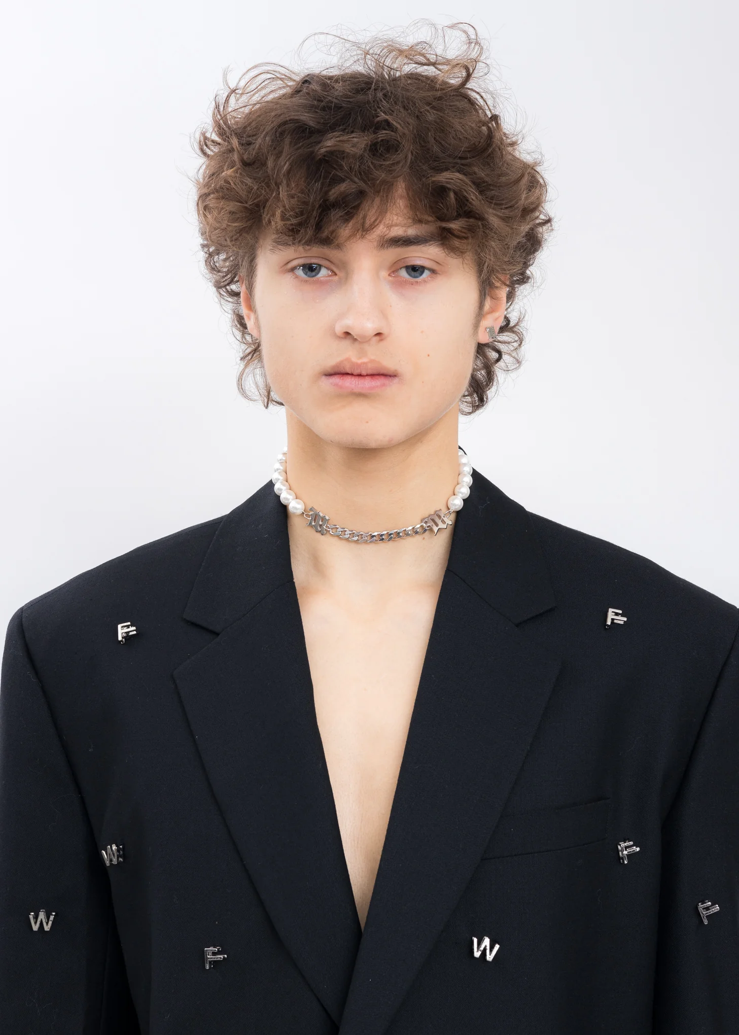 Pearl And Curb Link Choker - Image 7