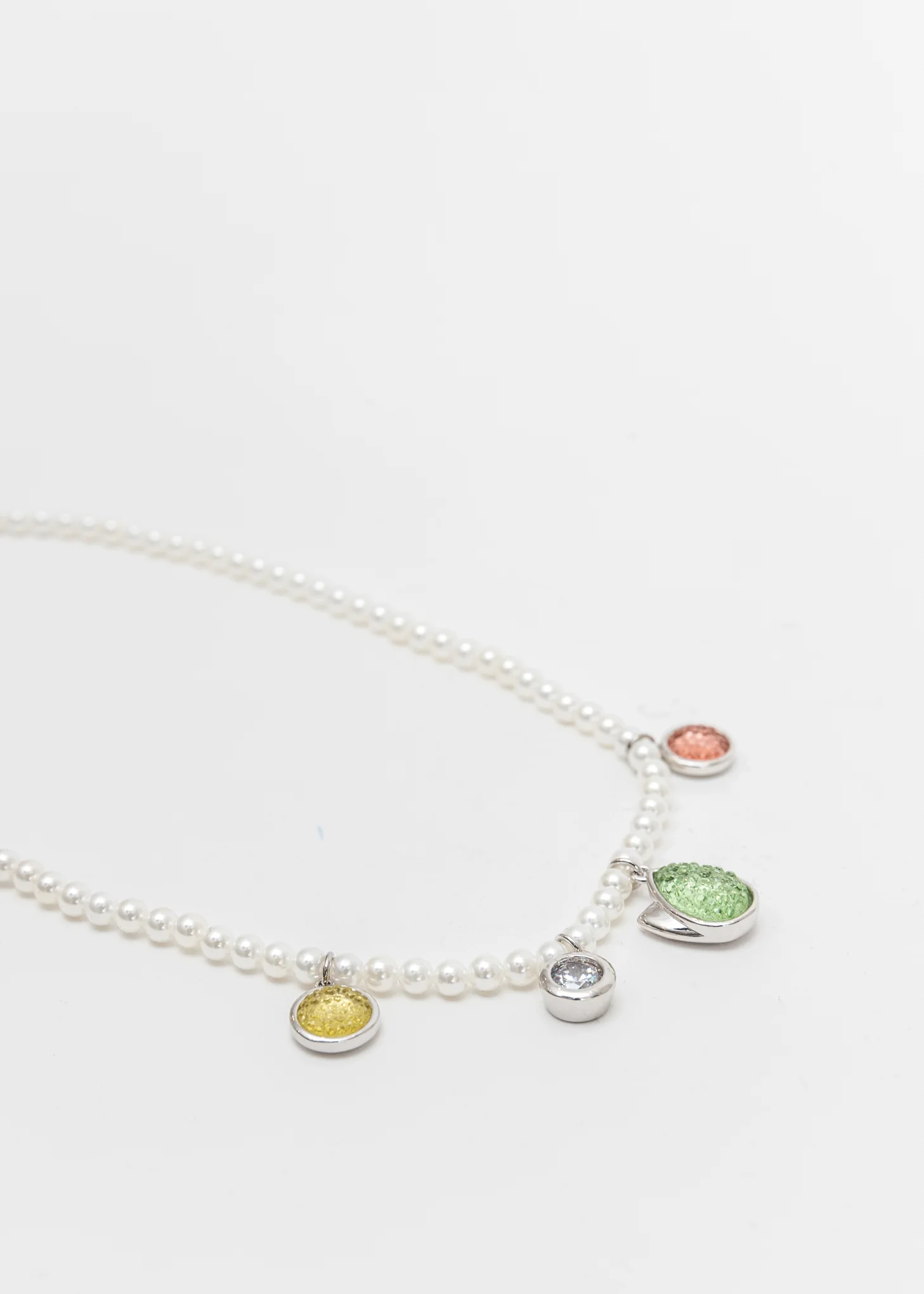 Pearl and Multi Tulip Necklace - Image 4