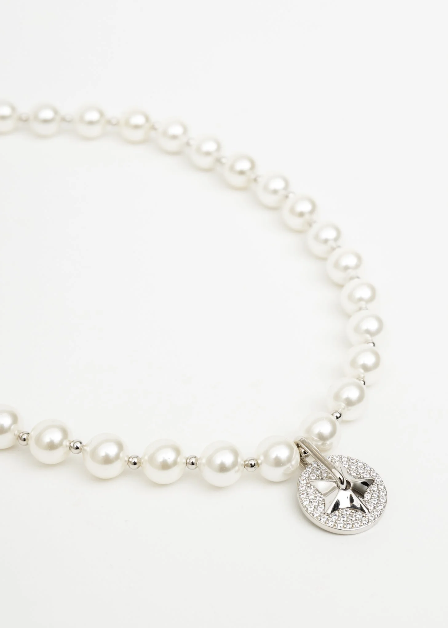 Pearl And Rhinestone Star Necklace - Image 4