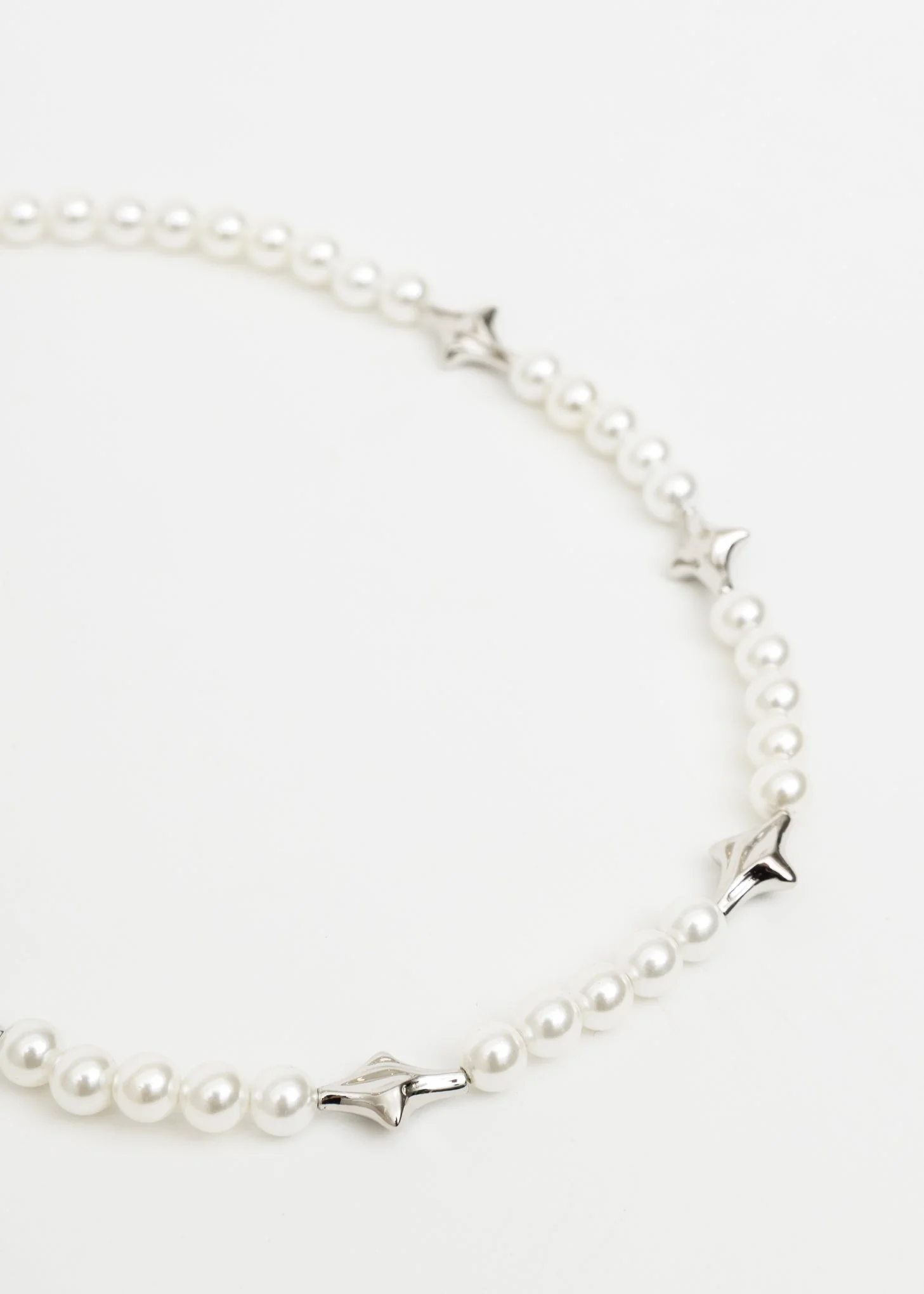 Pearl And Silver Stars Necklace - Image 4