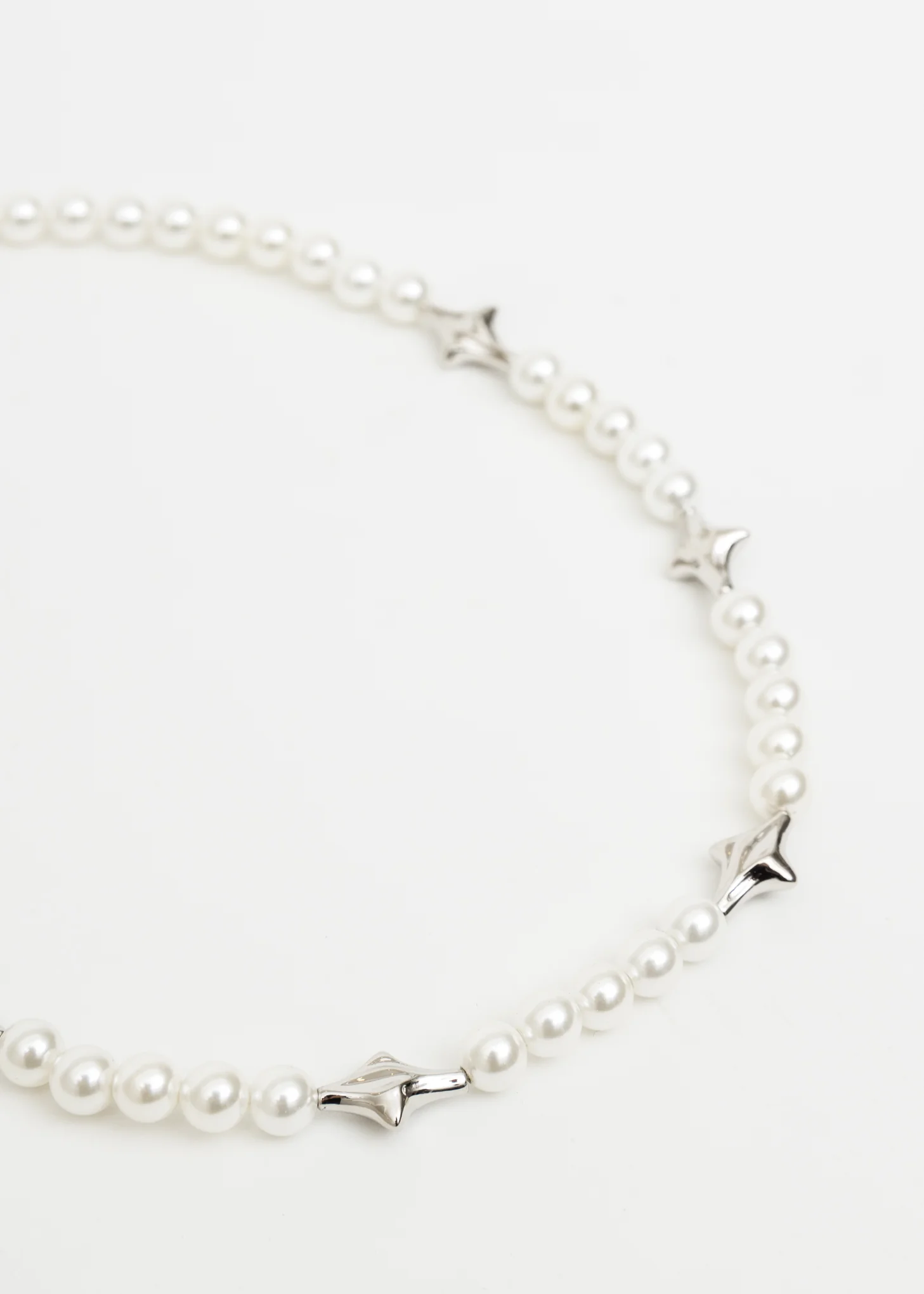 Pearl And Silver Stars Necklace - Image 5
