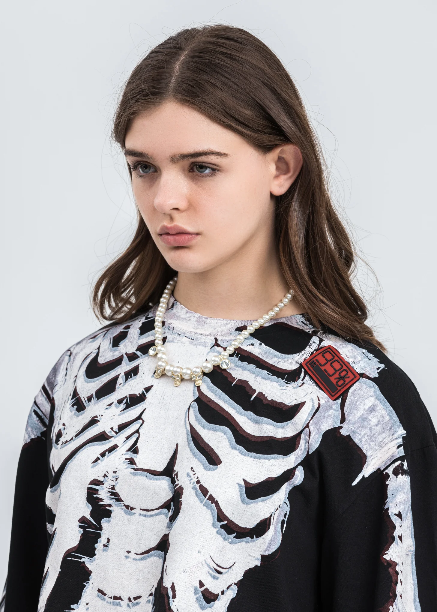 Pearl And Skull Necklace - Image 2