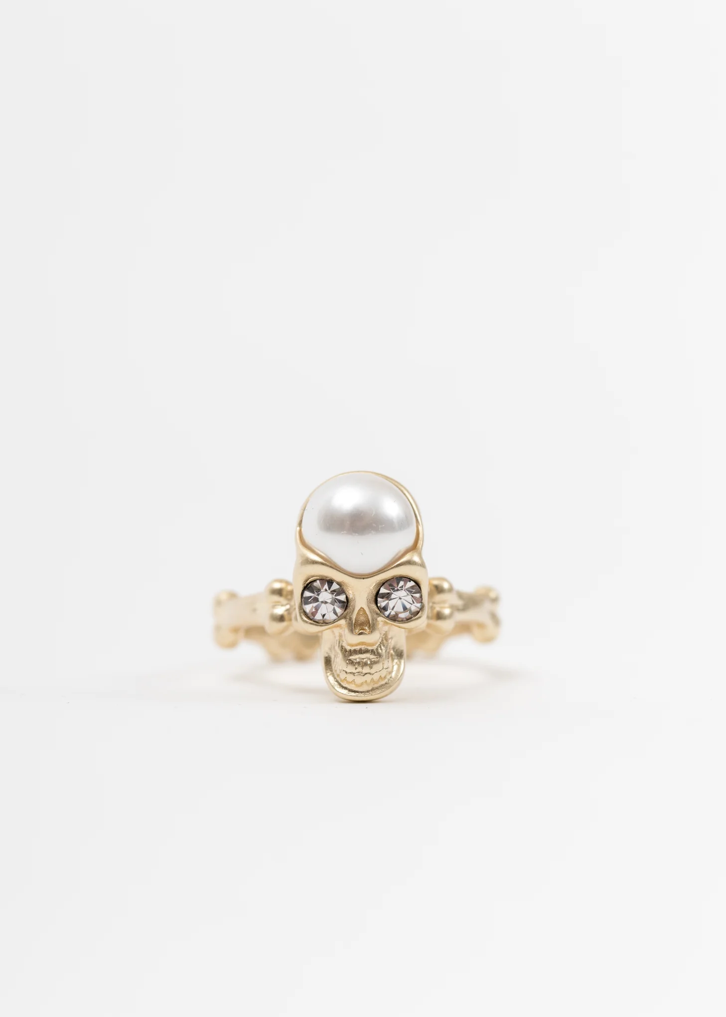 Pearl And Skull Ring
