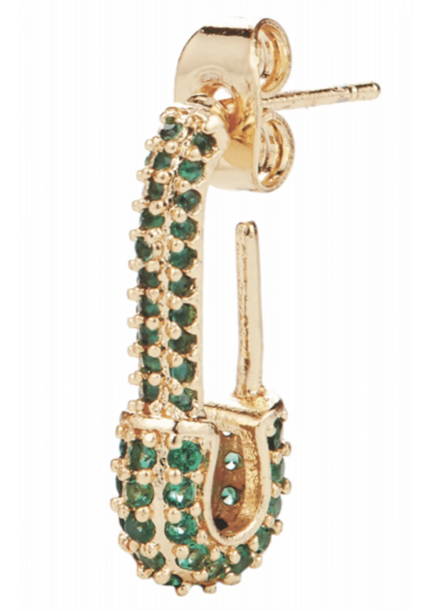 Pin Up Earrings Medium Single - Emerald