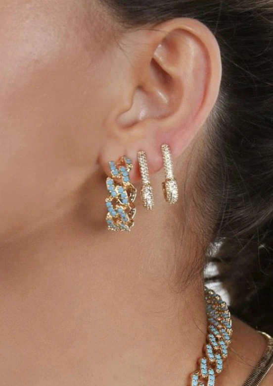 Pin up Earrings Small Single - Clear - Image 3