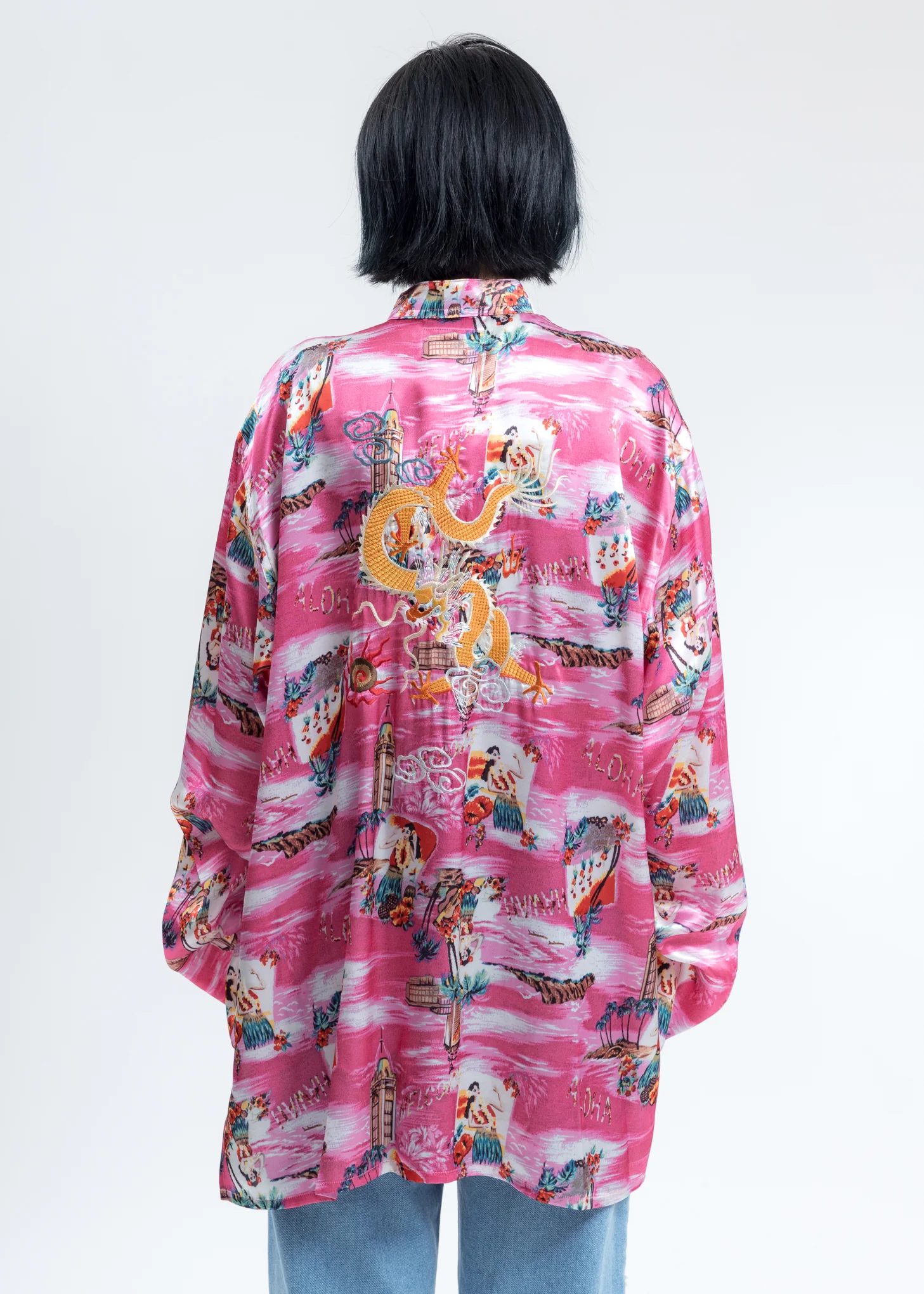 Pink Aloha Kung Fu Shirt - Image 2