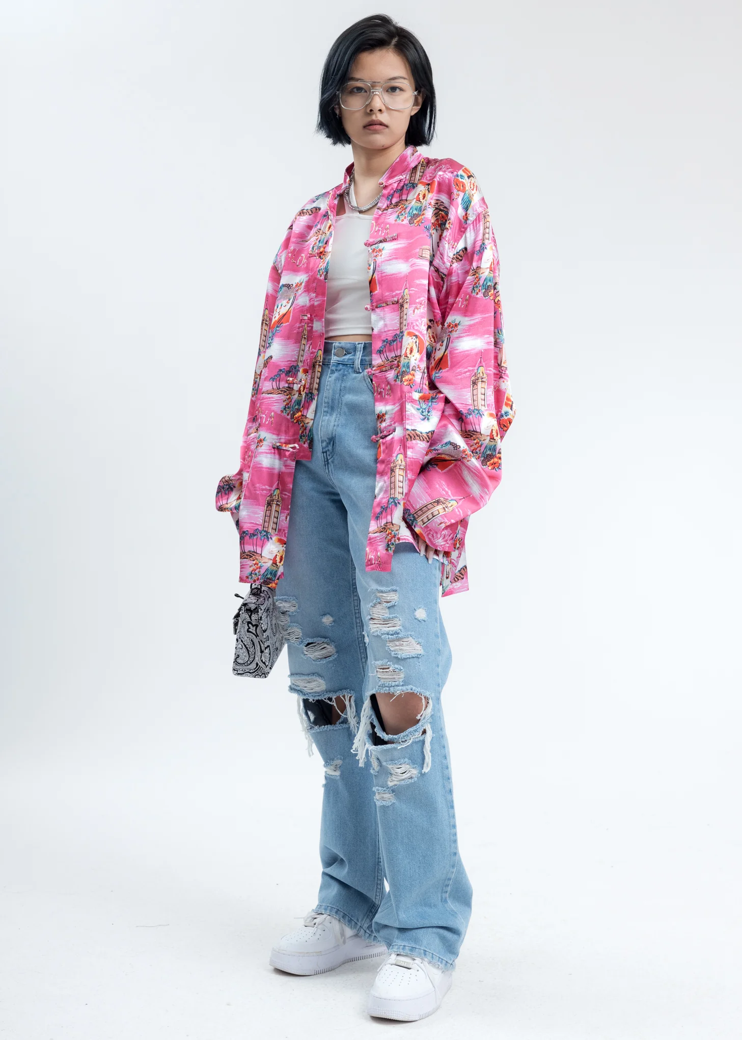Pink Aloha Kung Fu Shirt - Image 6
