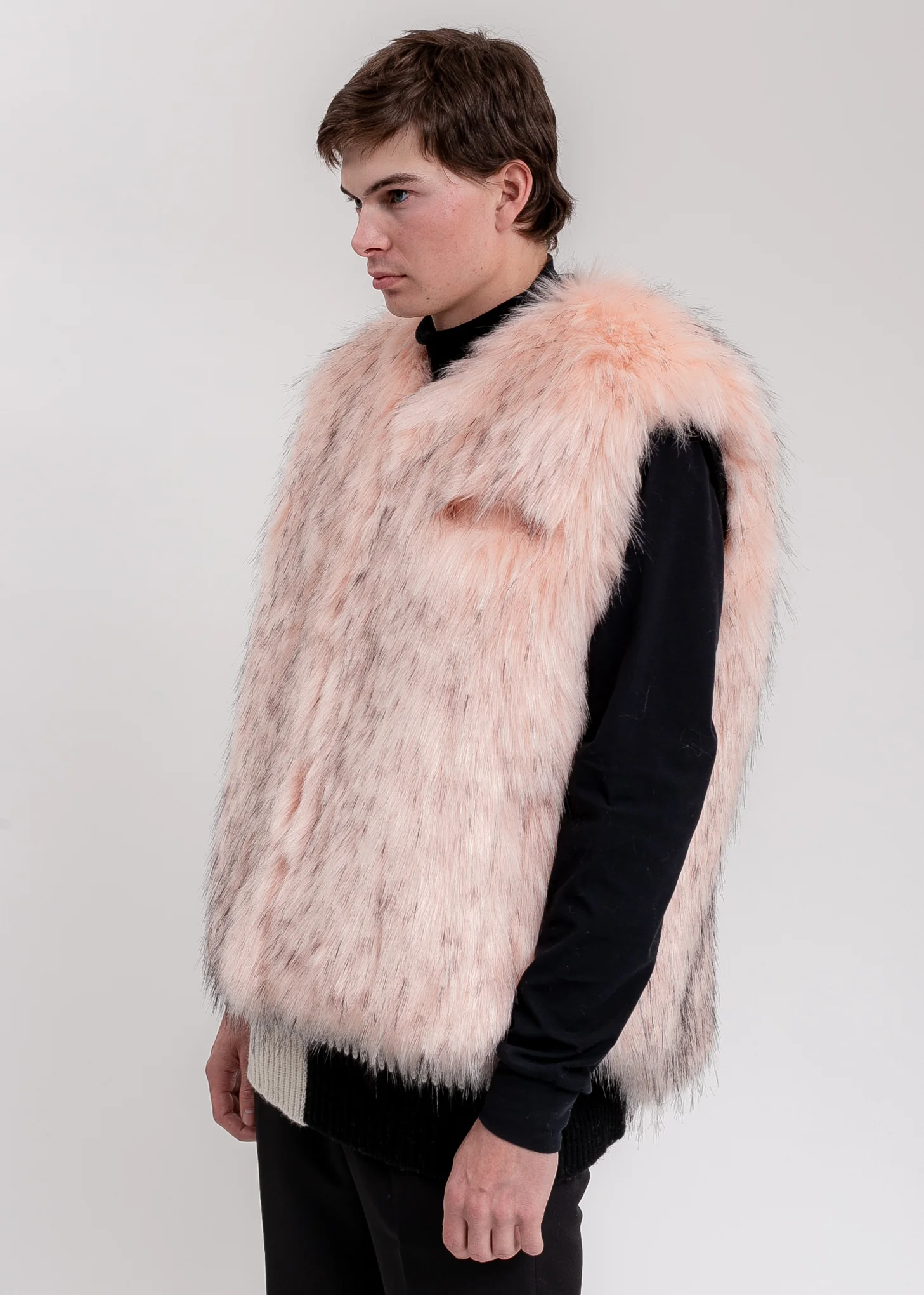 Pink Faux Fur Vest - Image 2