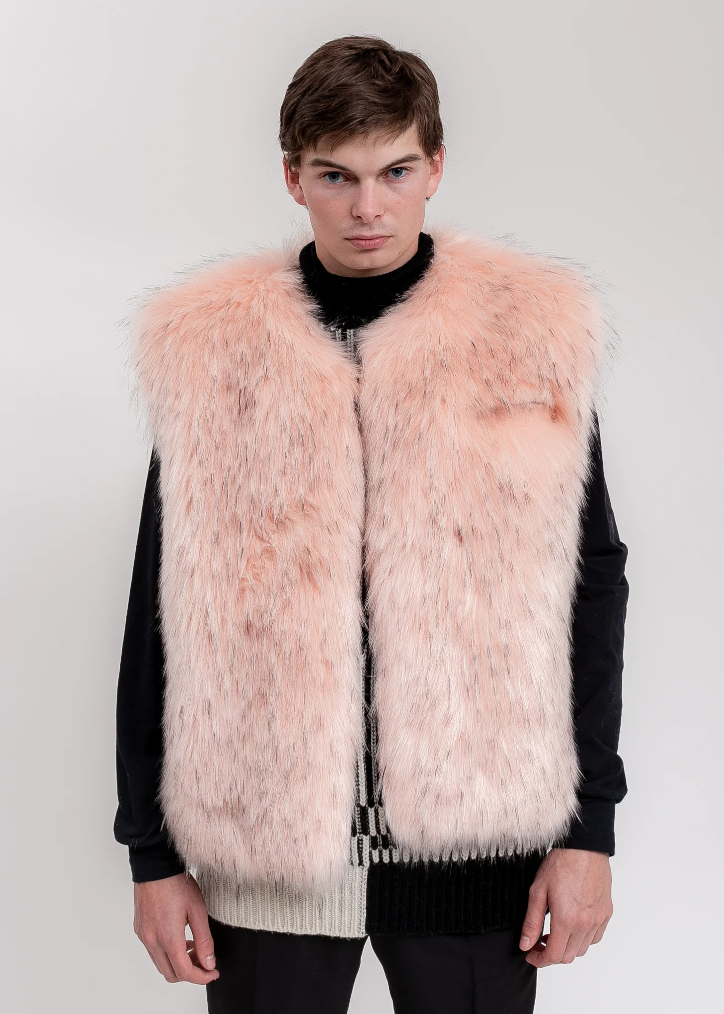 Pink Faux Fur Vest - Image 5