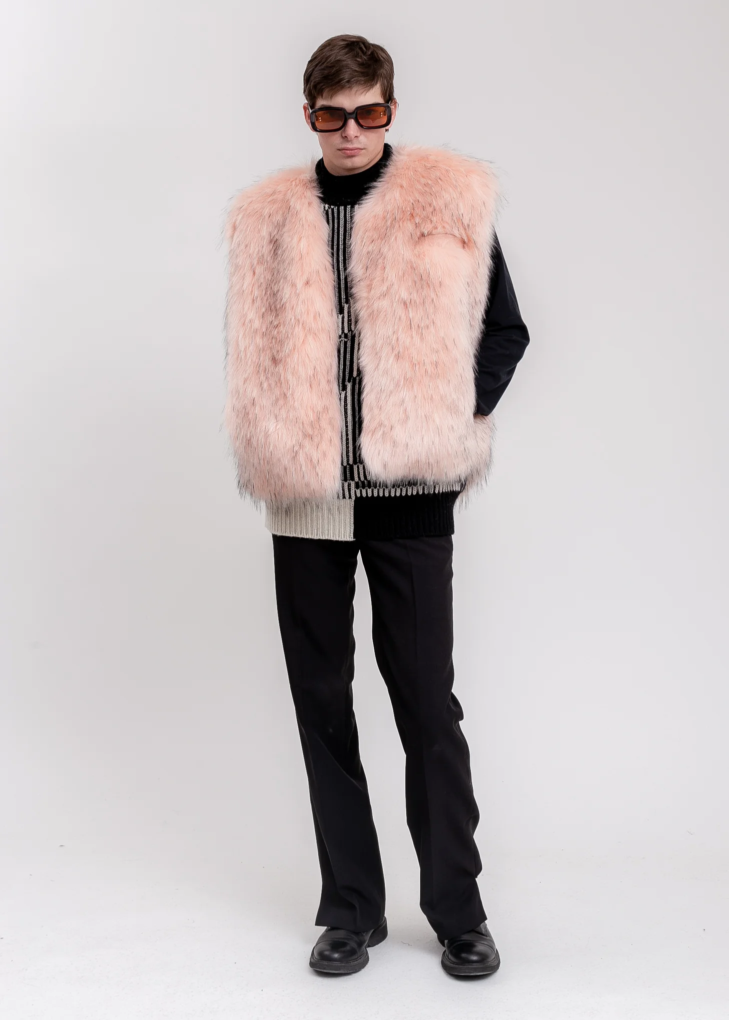 Pink Faux Fur Vest - Image 6