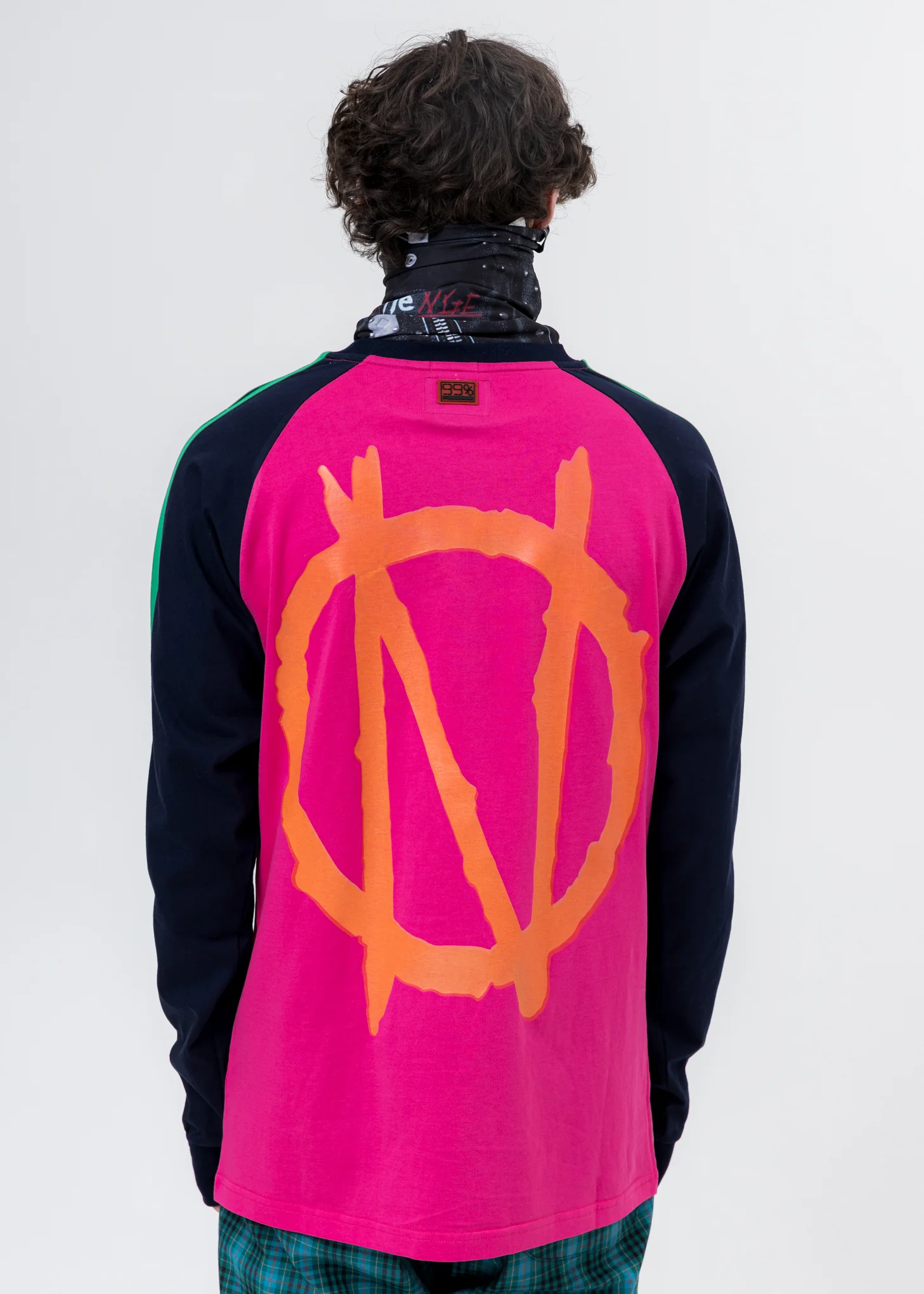 Pink And Navy "HATE PEOPLE LOVE PERSON" Long Sleeve T-Shirt - Image 4