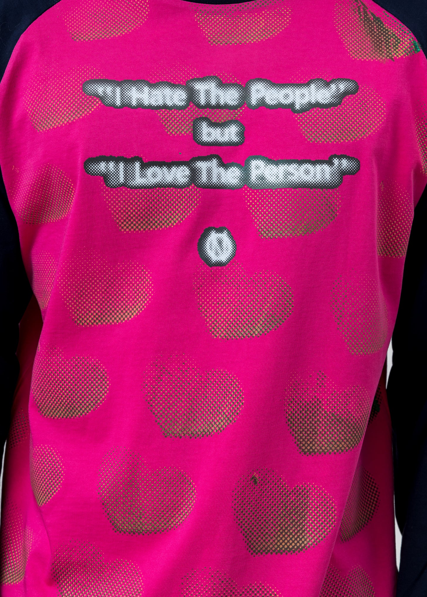 Pink And Navy "HATE PEOPLE LOVE PERSON" Long Sleeve T-Shirt - Image 6