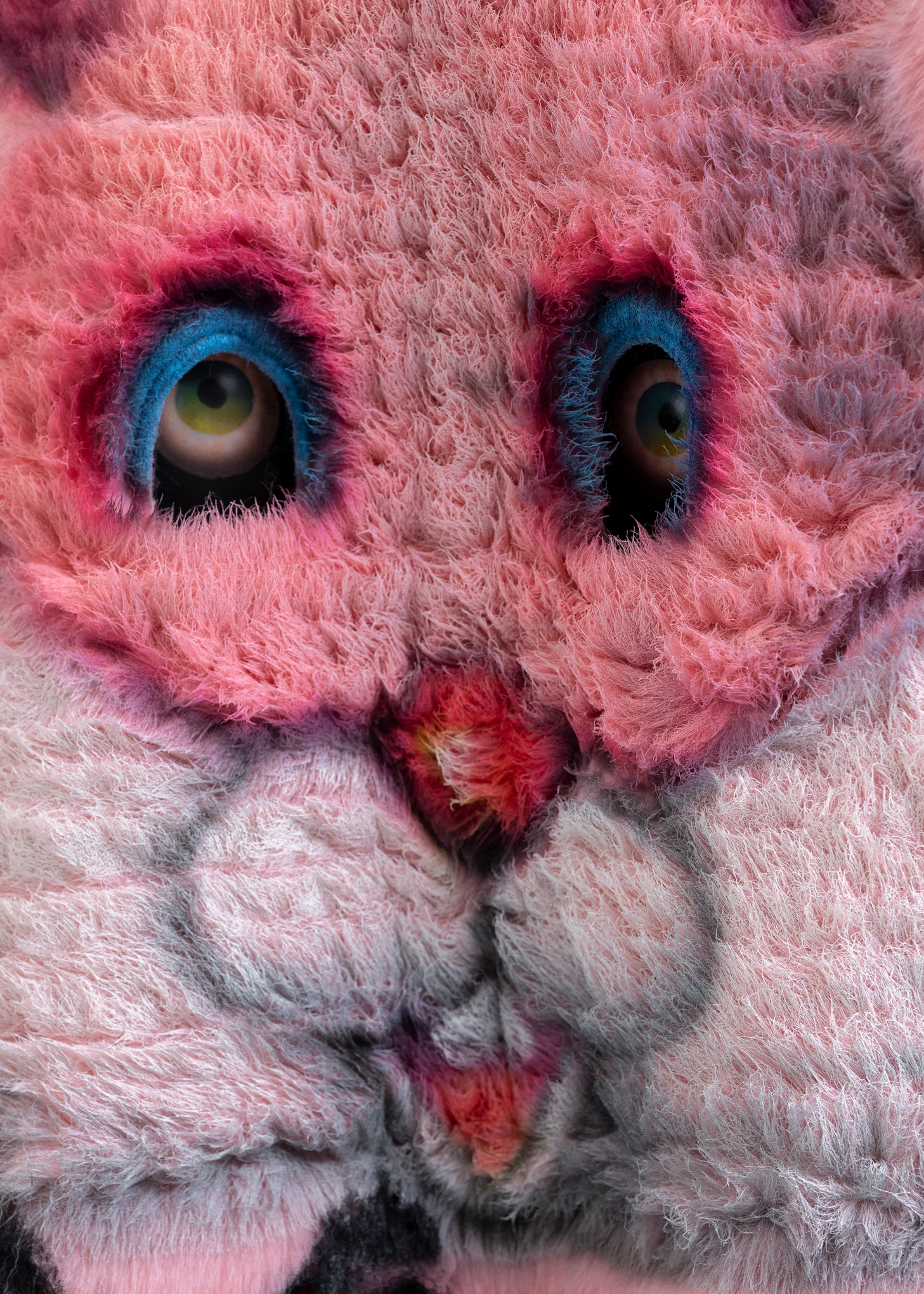 PINK AND-PAINTED FUR JACKET (RABBIT) - Image 5