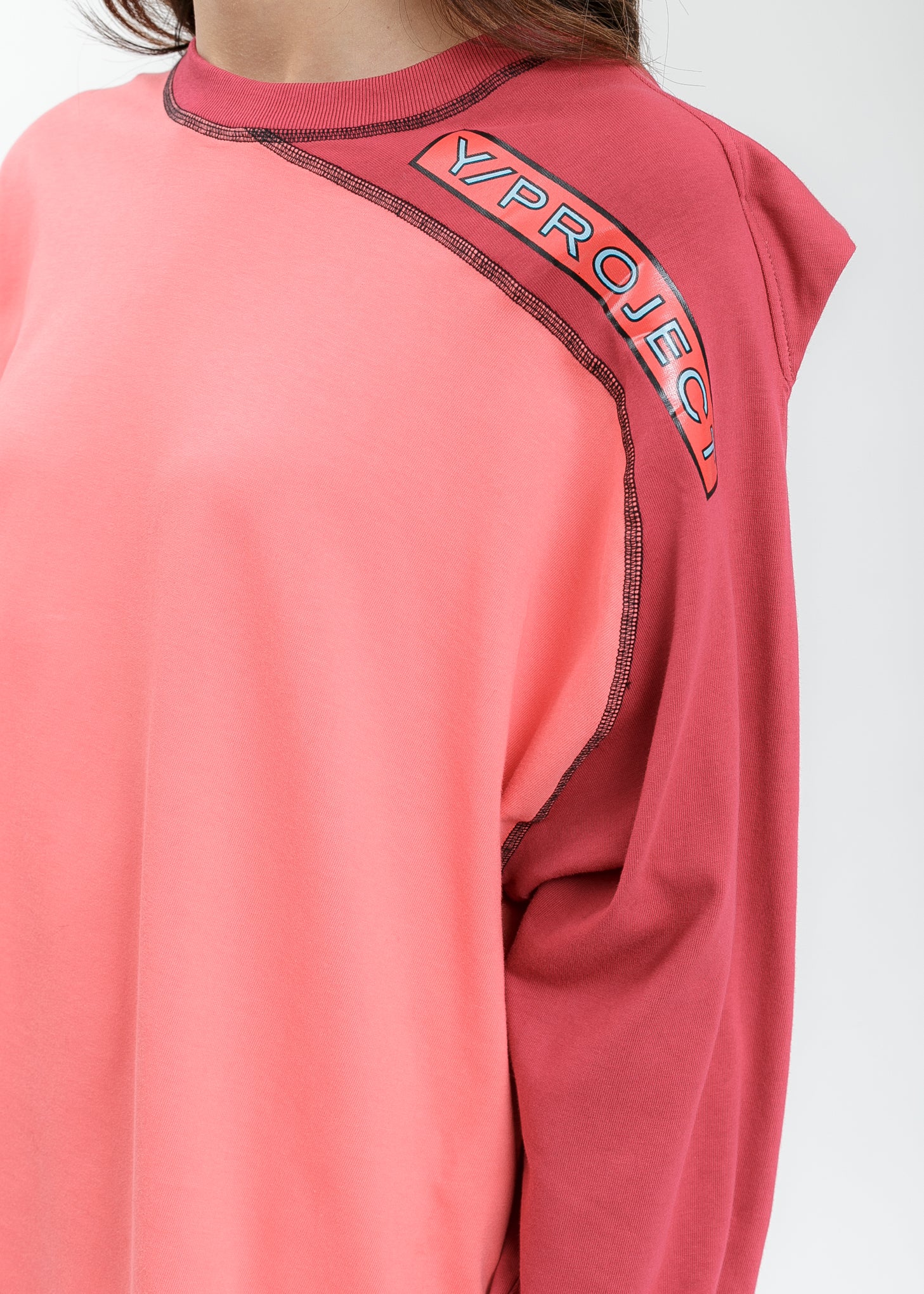 Pink And Salmon Clip Shoulder Long Sleeves - Image 4