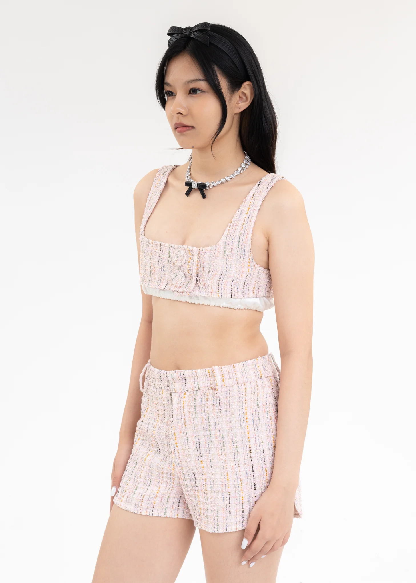 Pink And White Bralette Top - Image 3