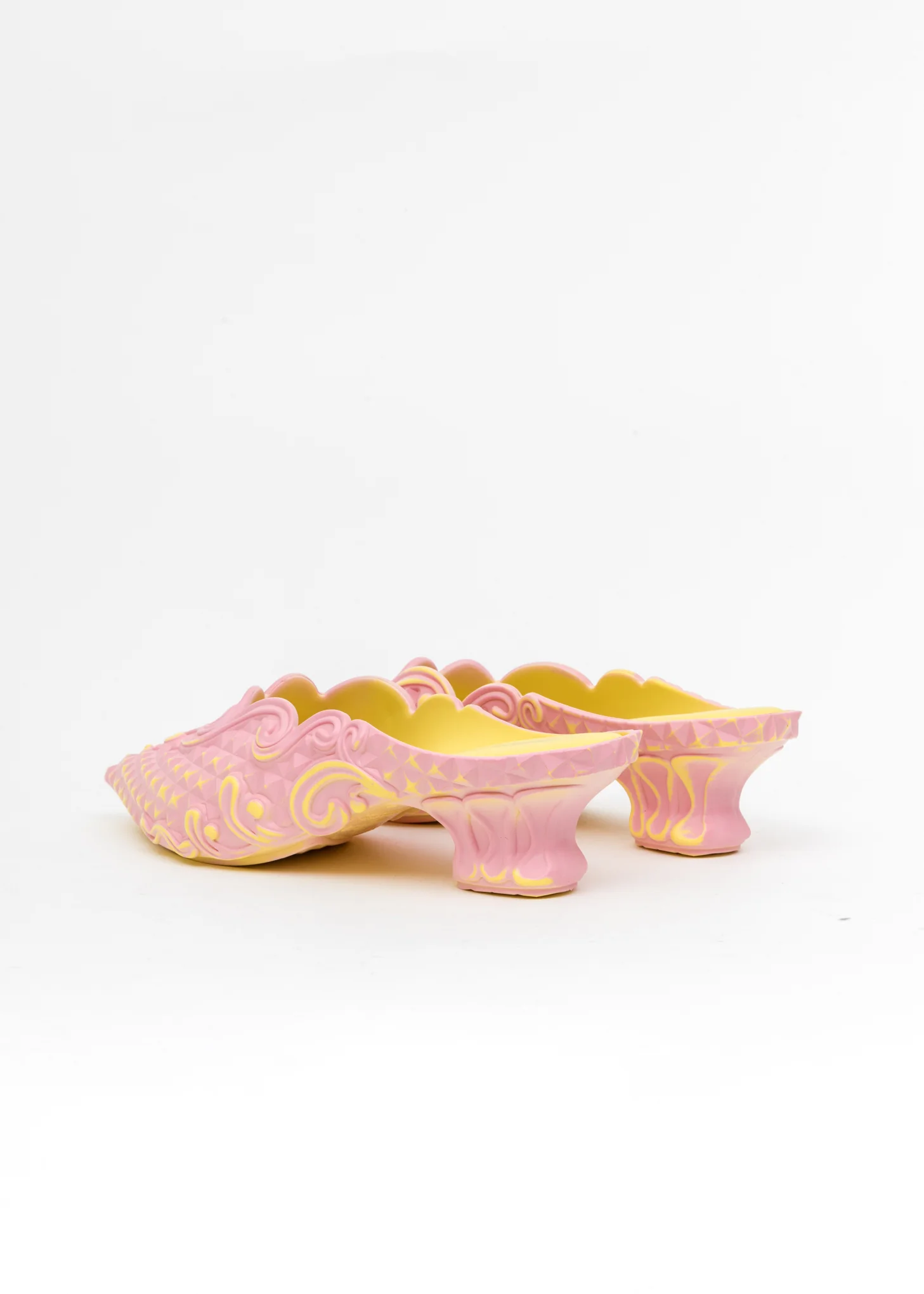 Pink And Yellow Melissa Edition Jelly Point Mules - Image 3