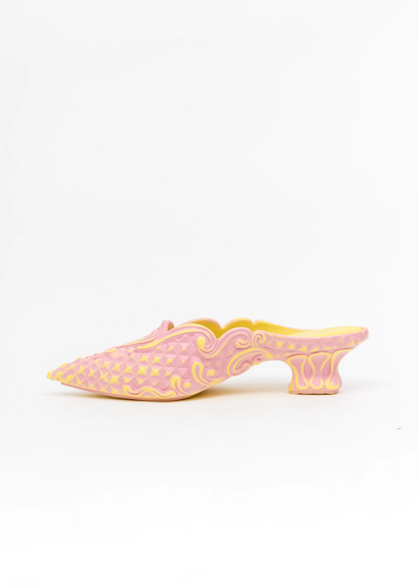 Pink And Yellow Melissa Edition Jelly Point Mules - Image 4