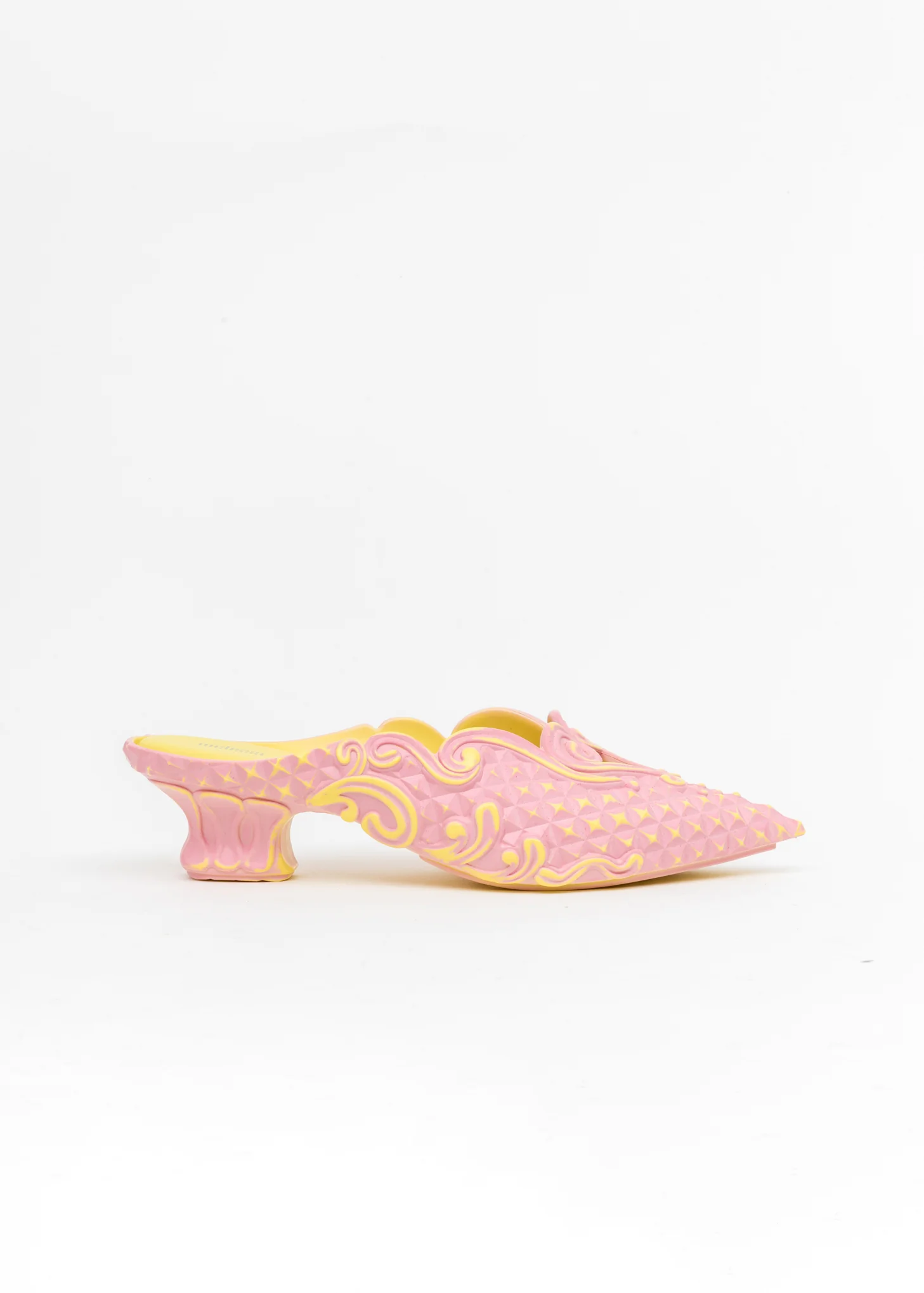 Pink And Yellow Melissa Edition Jelly Point Mules - Image 5