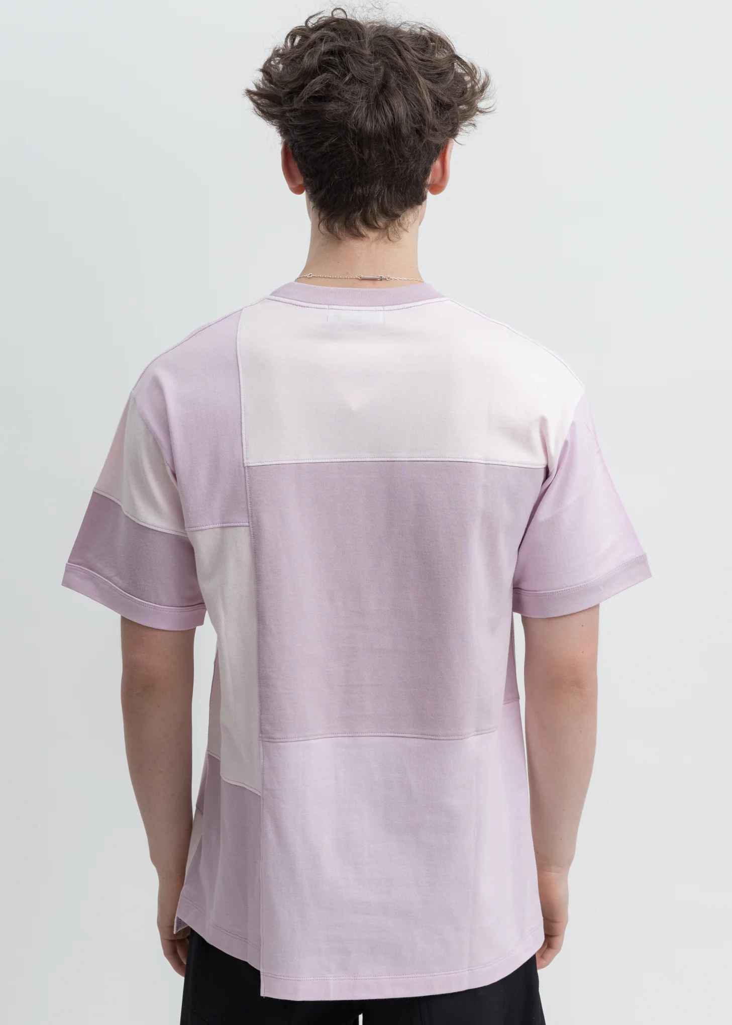 Pink Block Panel T-Shirt - Image 4