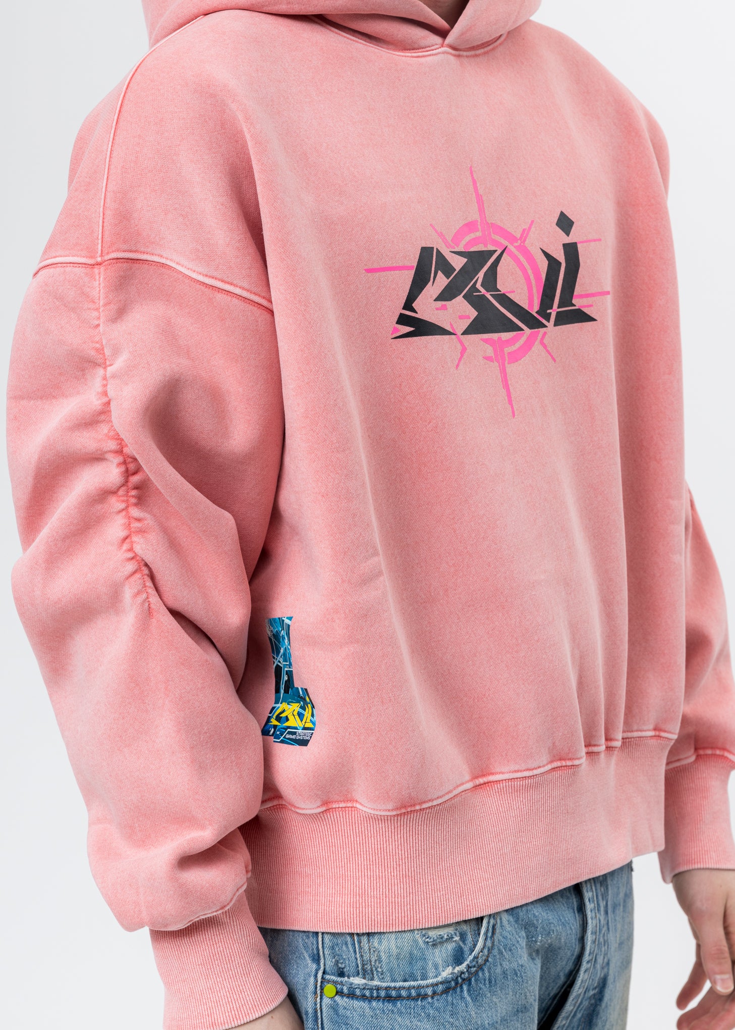 Pink Butterfly Rib Cage Hoodie - Image 4
