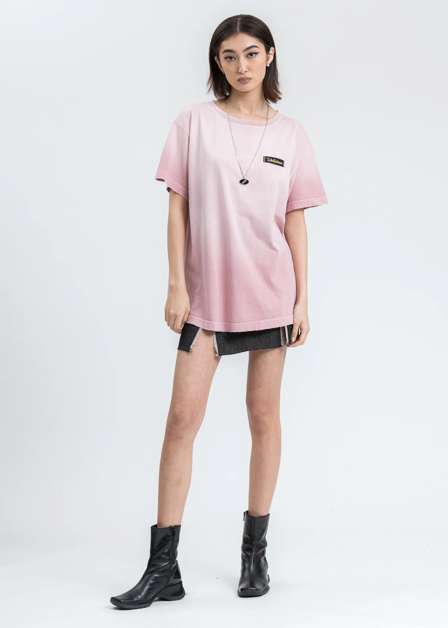 Pink Butterfly Washed T-Shirt - Image 5