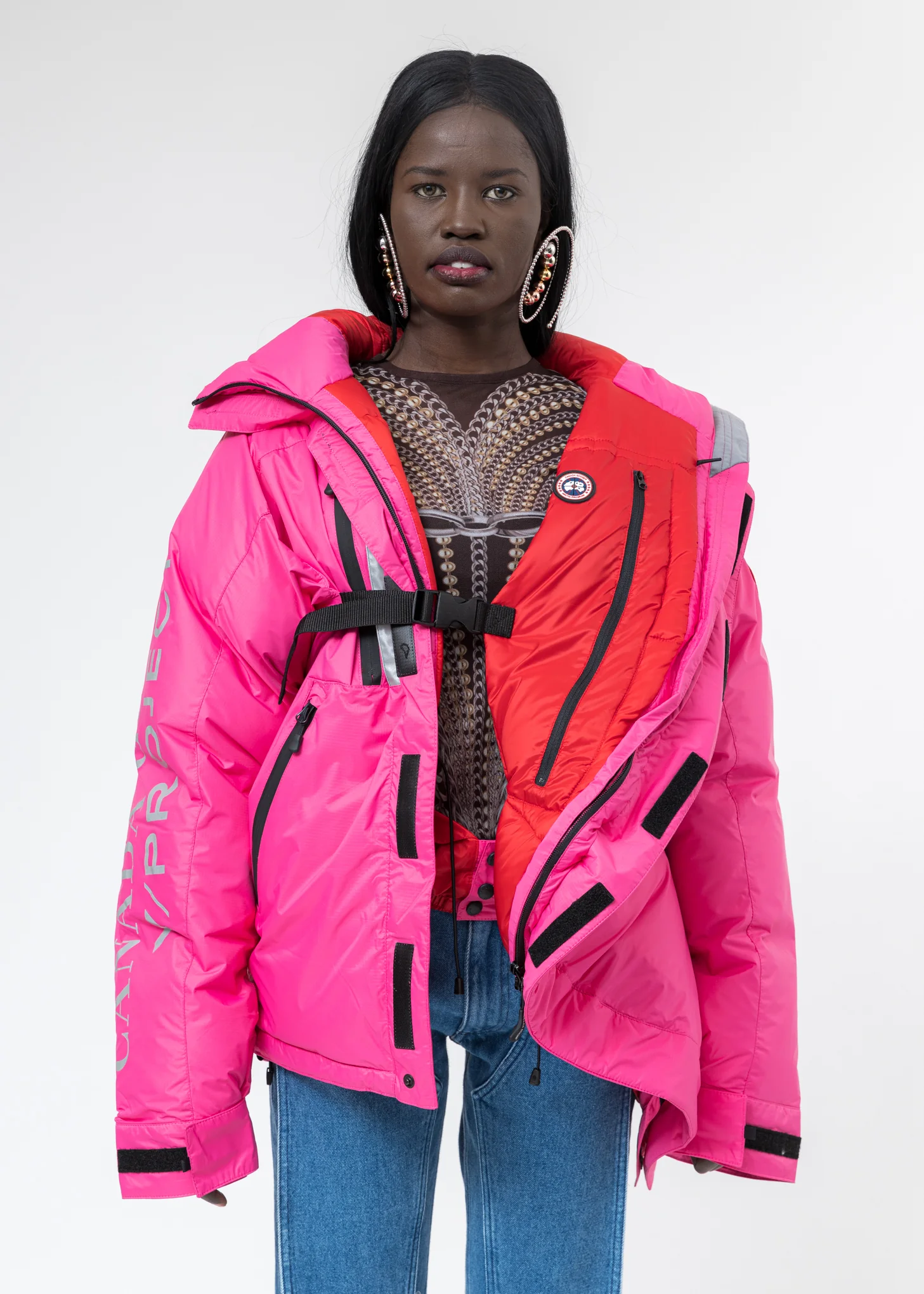 Pink Canada Goose Edition Down Skreslet Jacket
