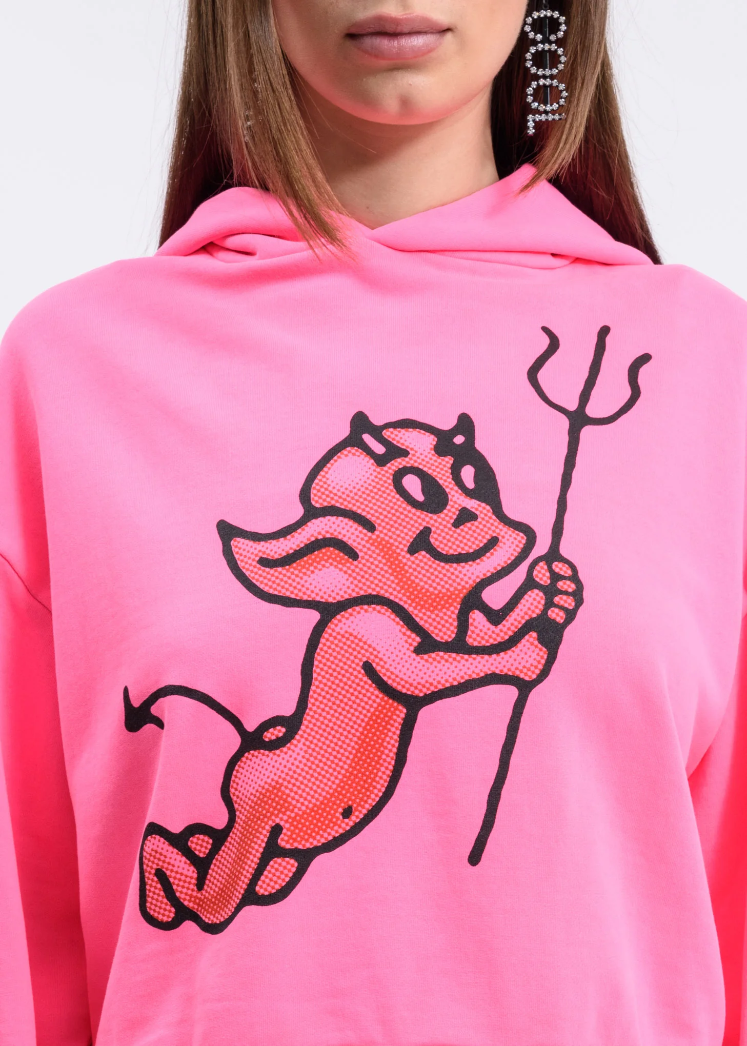Pink Cherub Devil Hoodie - Image 2
