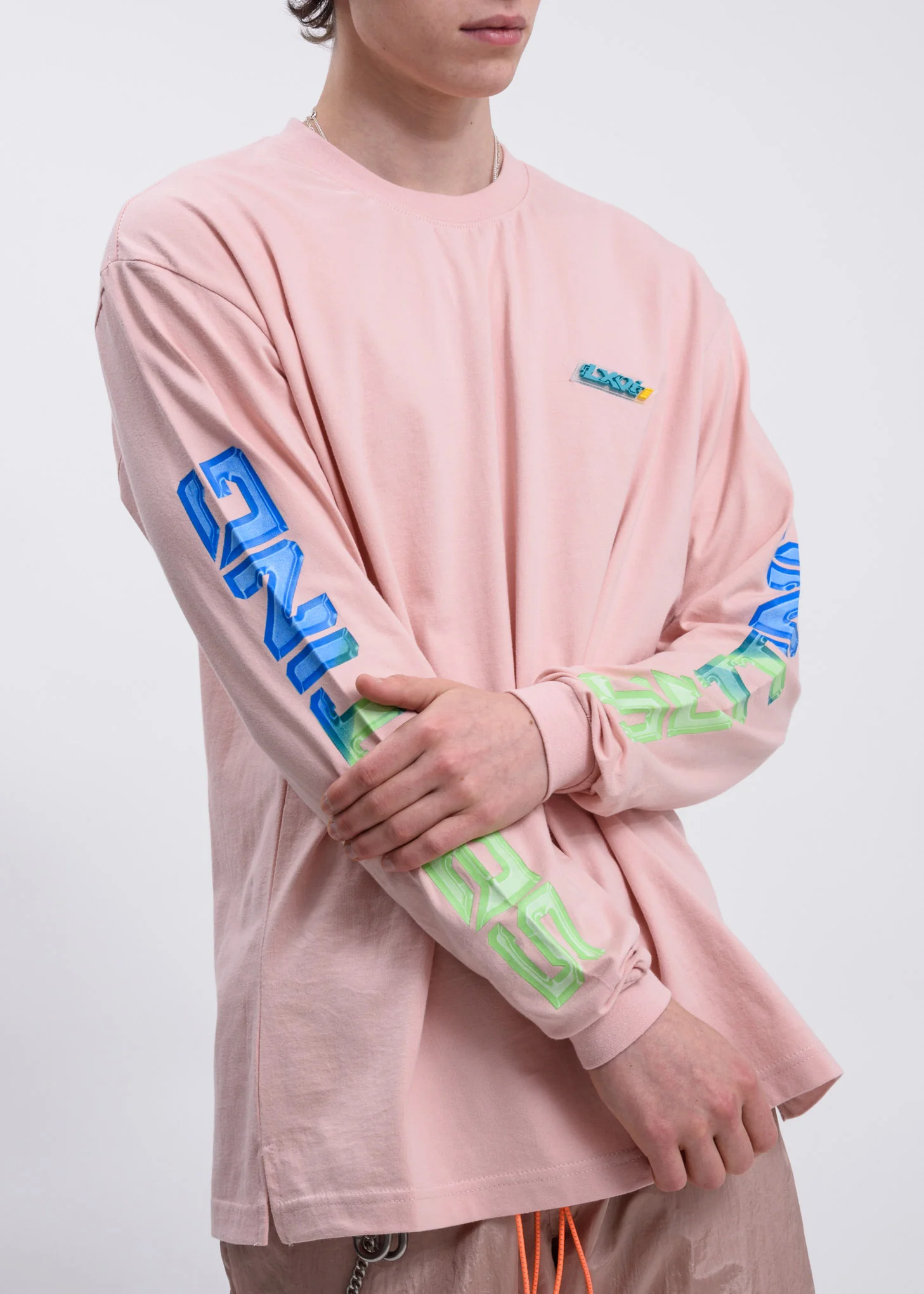 Pink Chest Logo Long Sleeve - Image 2